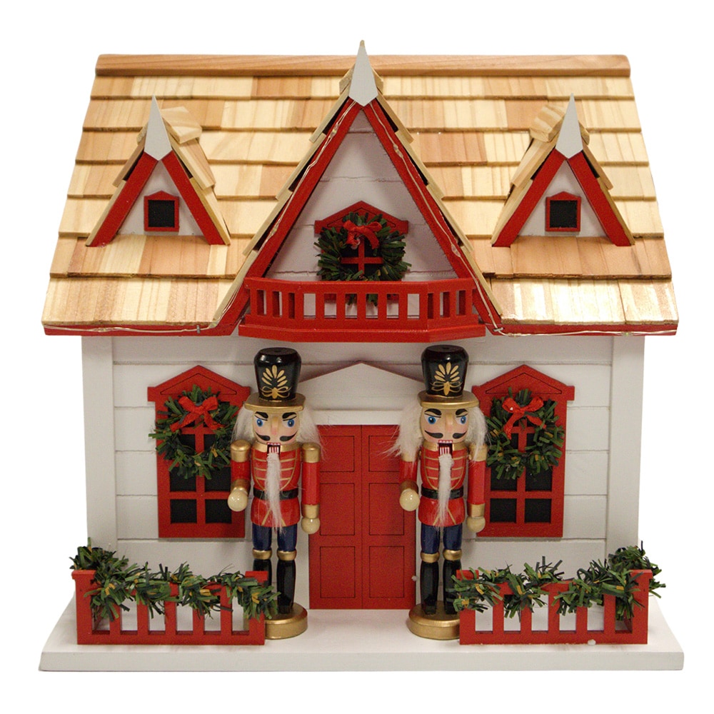 Home Bazaar HB-2023LED 11-Inches H Multi Wood Finches Aviary Bird House