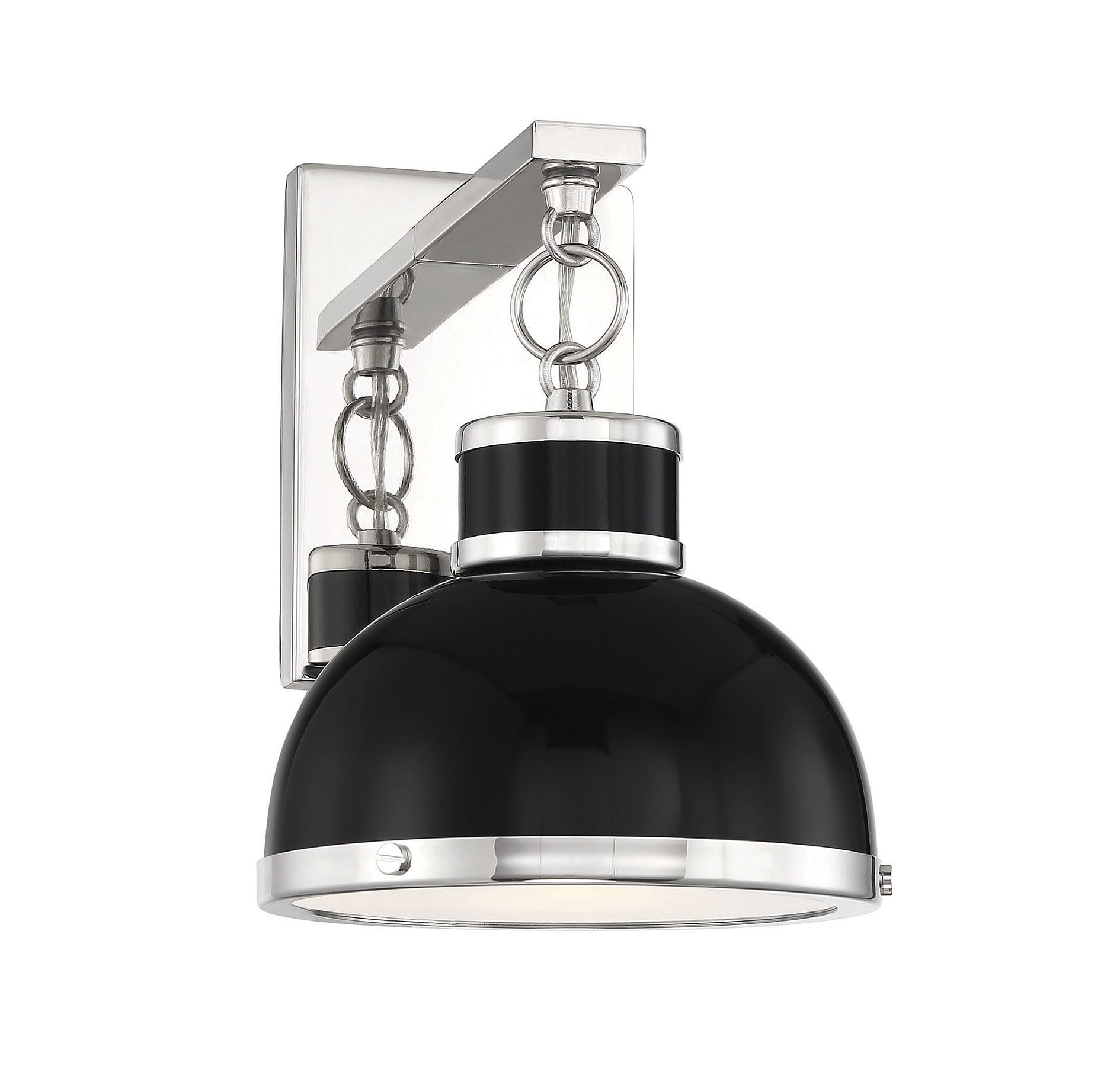 Savoy House 9-8884-1-173 Corning 8-in W 1 -Light Matte Black Transitional Wall Sconce