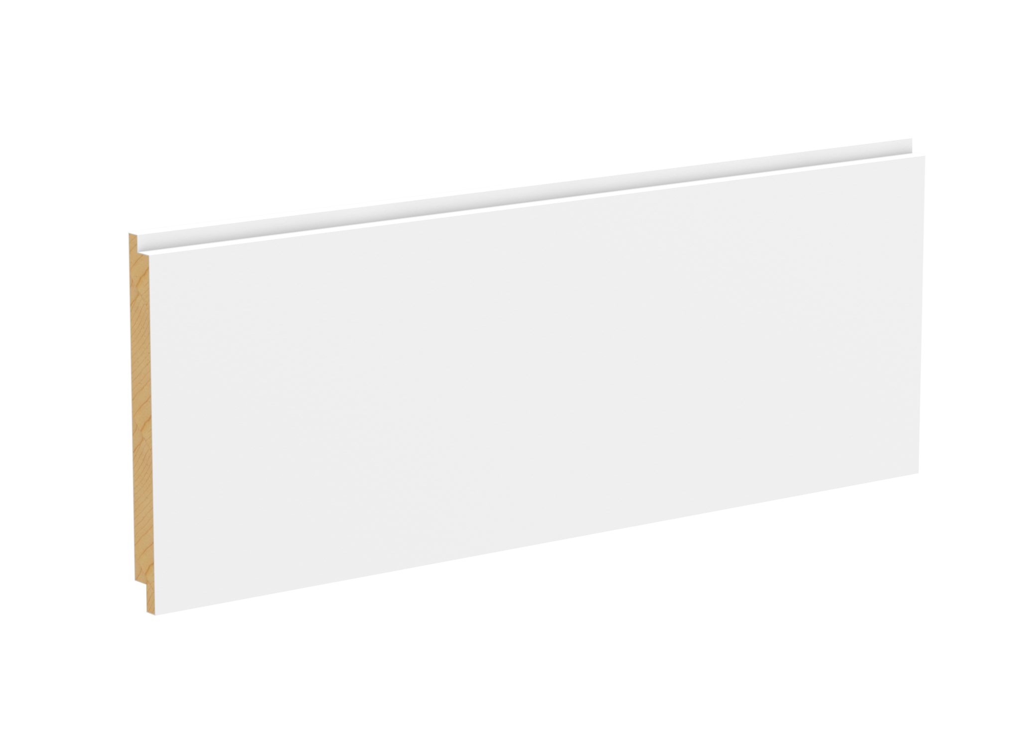 RELIABILT 887347 5-1/2-in x 8-ft Primed Smooth White Pine Shiplap Wall Plank ( 3.67-sq ft )