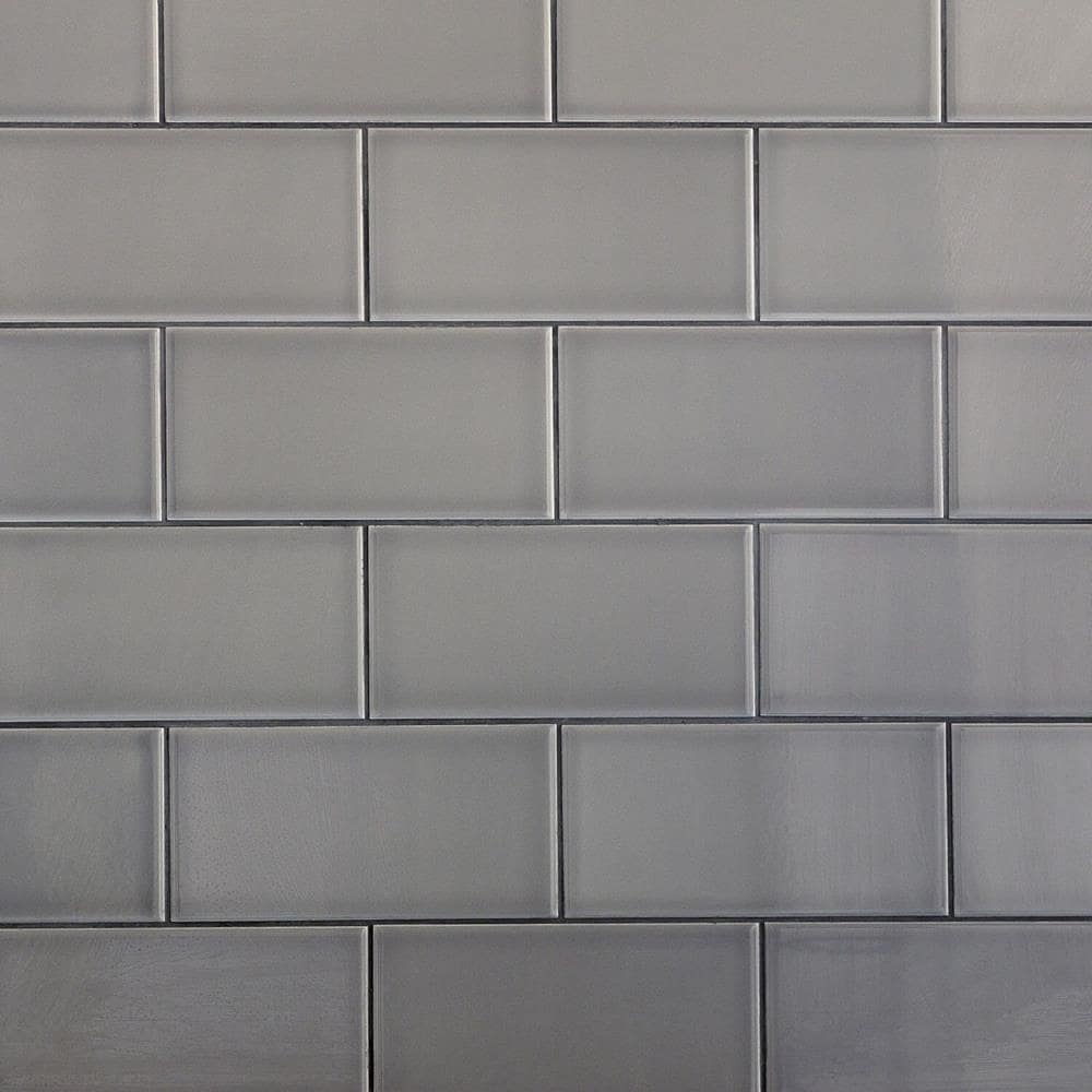 Artmore Tile EXT3RD100784 Velocity Gris 4-in x 8-in Polished Ceramic Subway Standard Wall Tile ( 14.63-sq ft Carton )