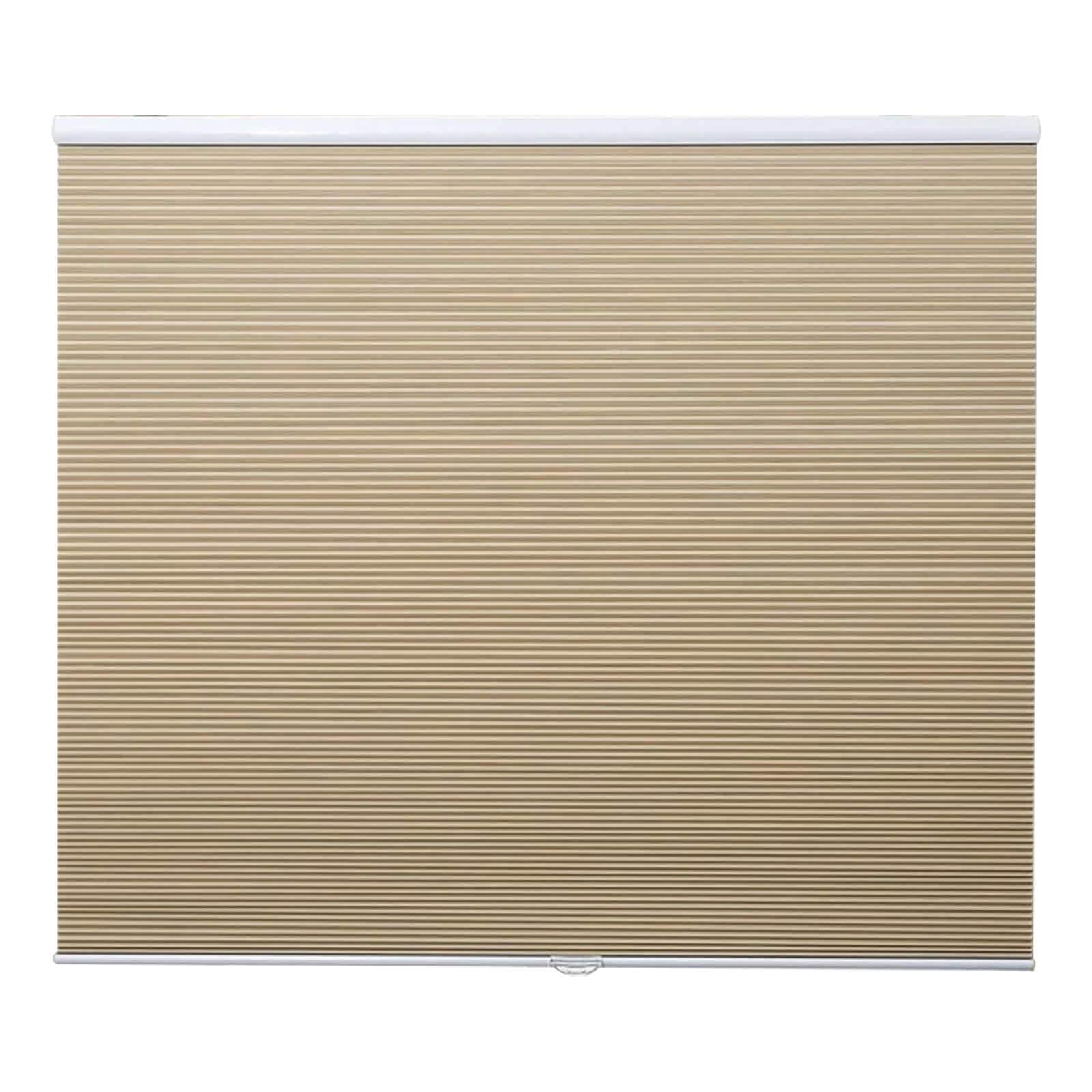 Etokfoks EFT0927J11 Cordless Blackout Honeycomb Cellular Shades Window Blinds 34 Inch Wide by 64 Inch High Ivory Beige Privacy Control