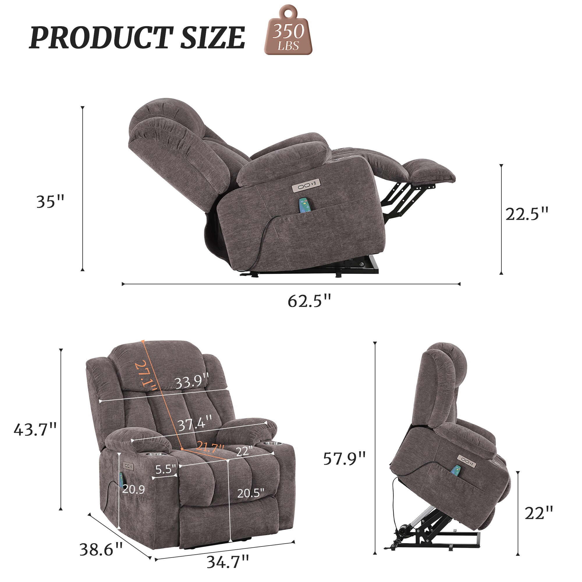 LUE BONA SN-010-01LS recliners - View #5