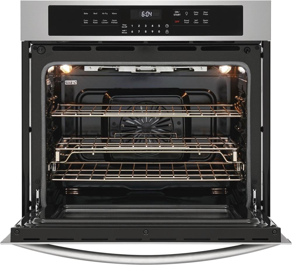 Frigidaire Gallery 30-in Self-Cleaning Air Fry Convection Single ...