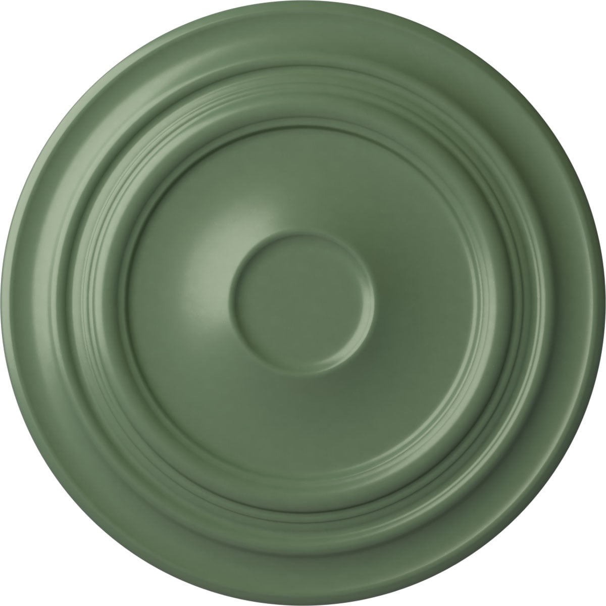 Ekena Millwork CM32GIAGF Giana 32.625-in W x 32.625-in L Painted Athenian Green Polyurethane Whole Ceiling Medallion