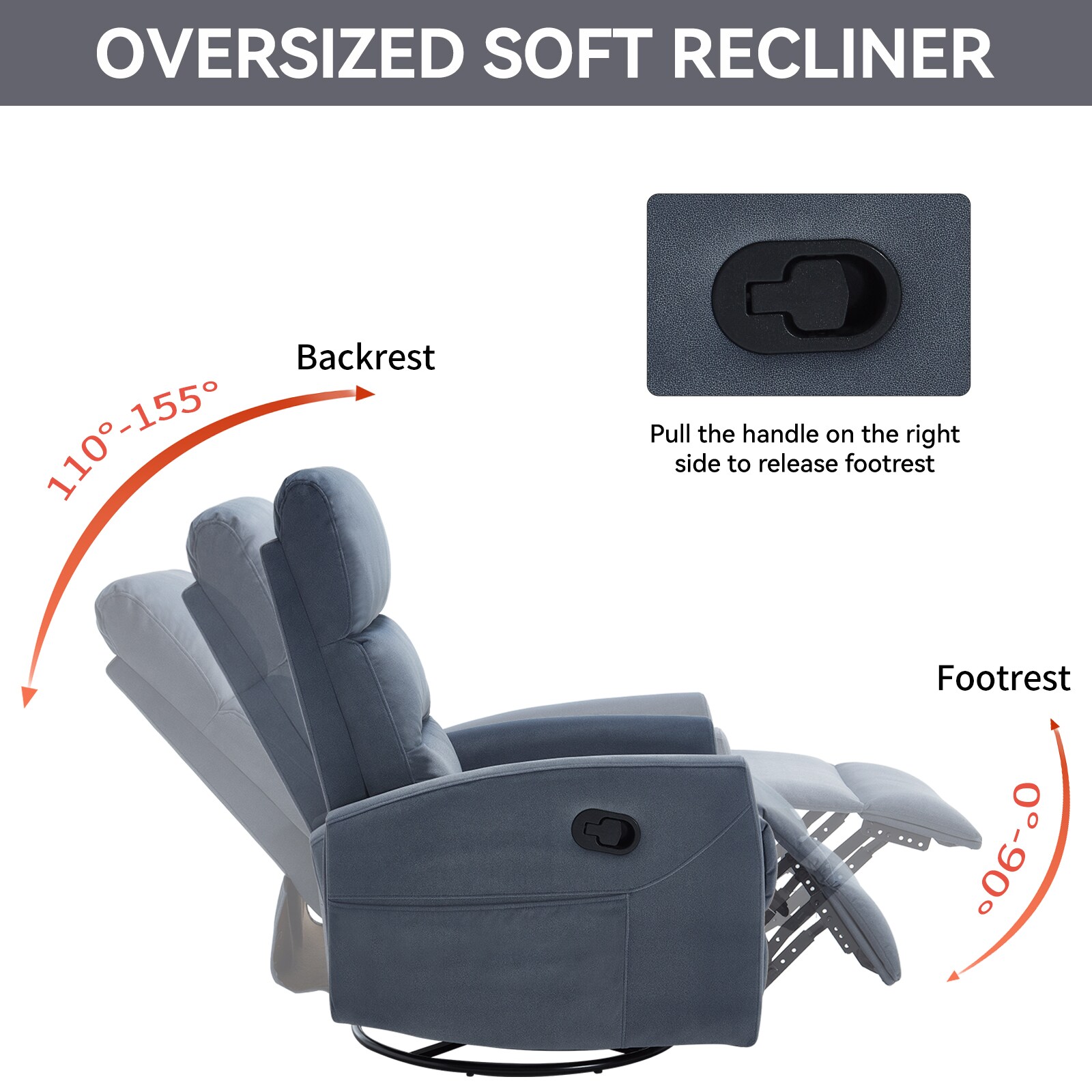 Clihome CL-Q13GR recliners - View #8