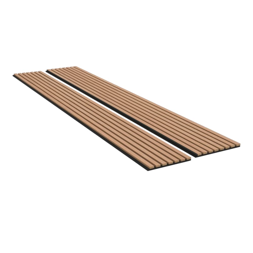 HIGHLANDERHOME ACP20AOAK12X94 7.8-ft Smooth American Oak MDF Tongue and Groove Wall Plank ( 2 -Pack , Covers 16-sq ft )