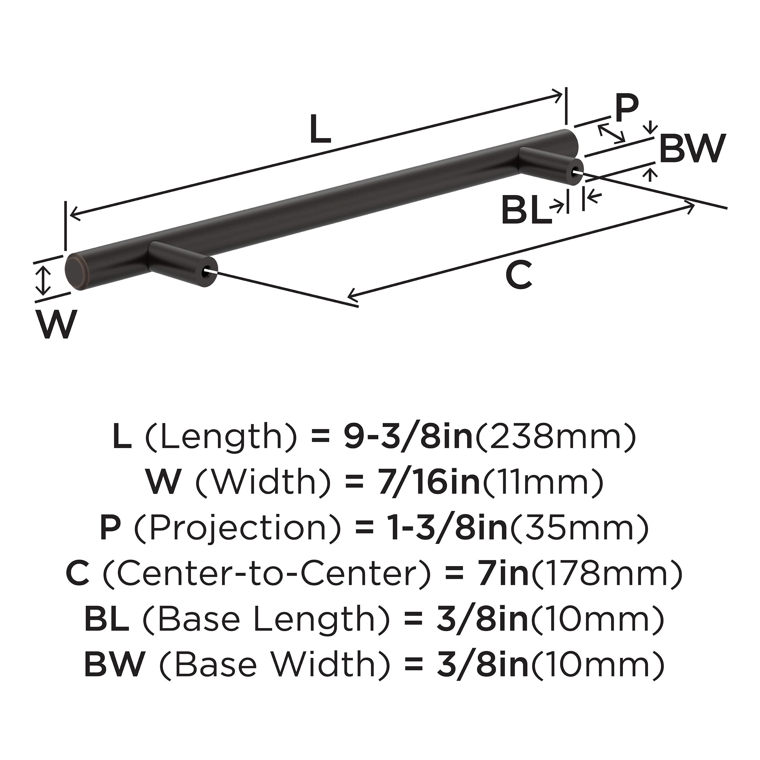Amerock BP1178ORB Cabinet-Pulls - View #4