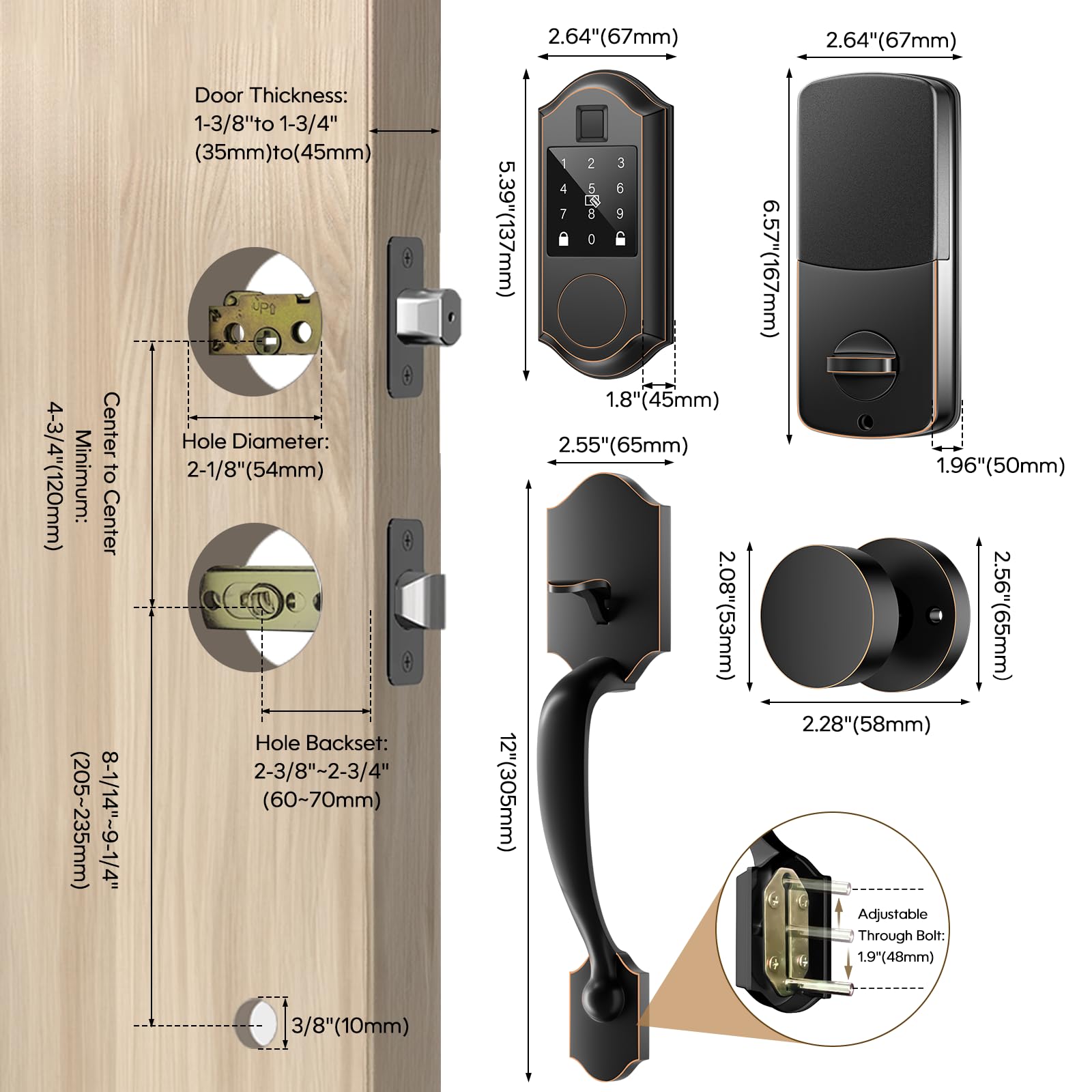 Lukvuzo LLU0803L411 Door-Knobs - View #9