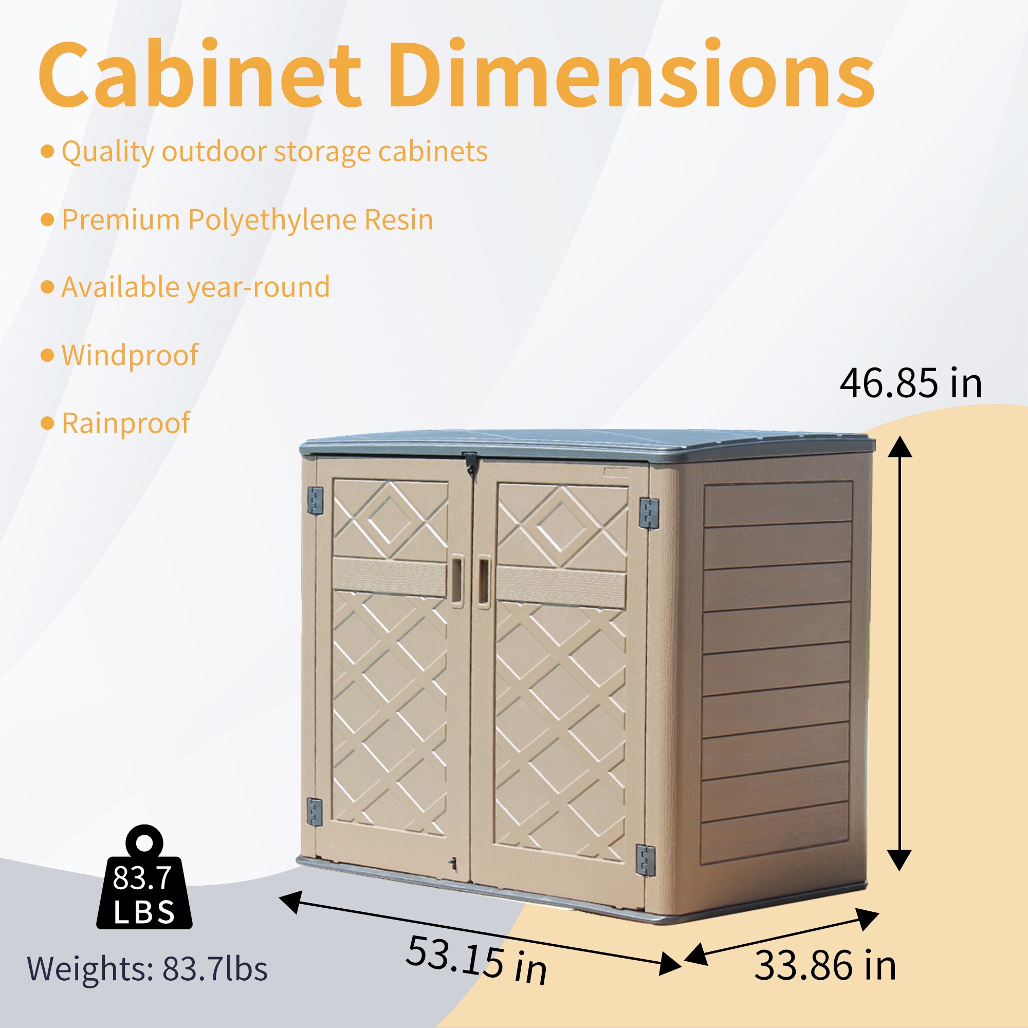 Clihome CL-YT006AM-CF Vinyl-Resin-Storage-Buildings - View #6
