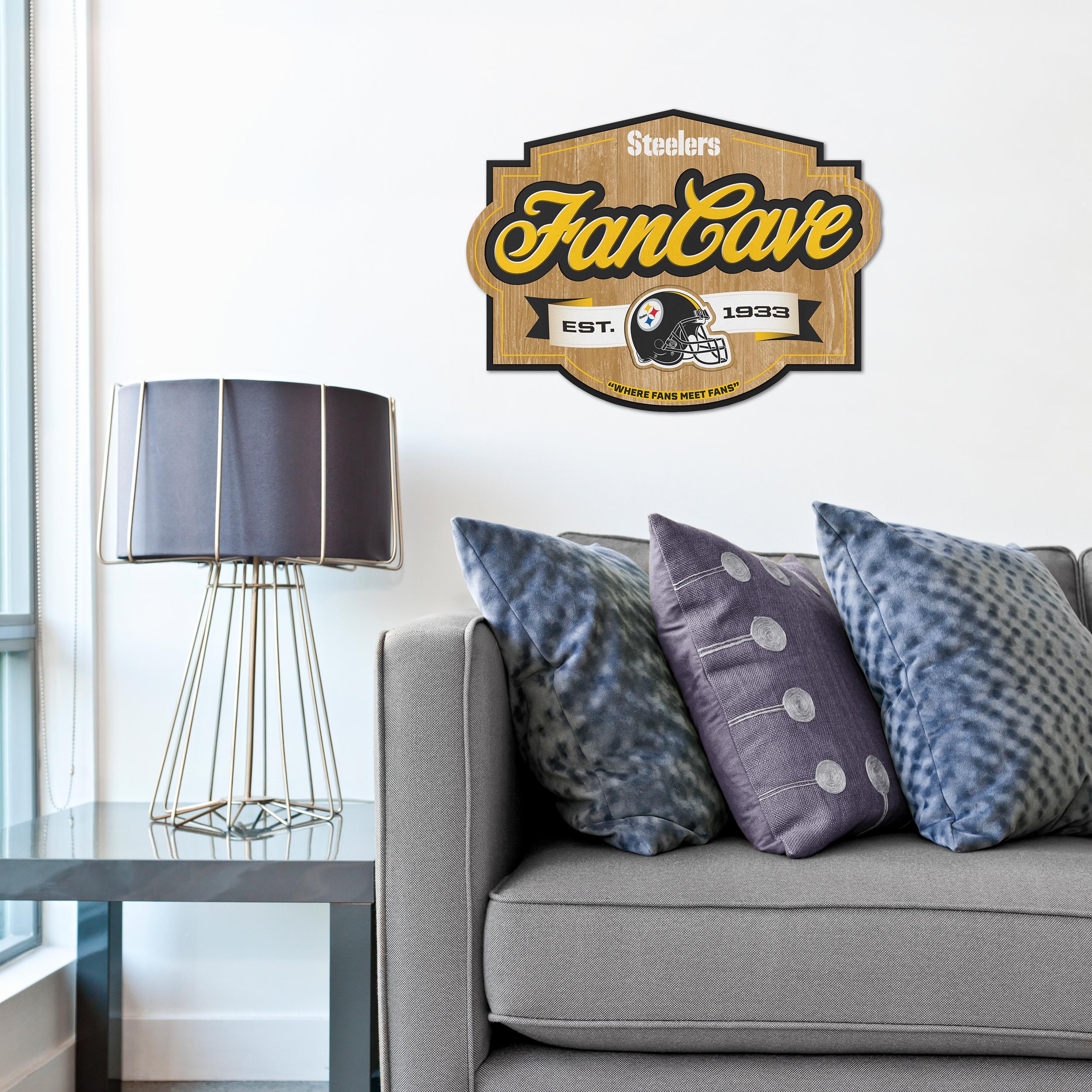 Pittsburgh Steelers 24 Wrought Iron Wall Art