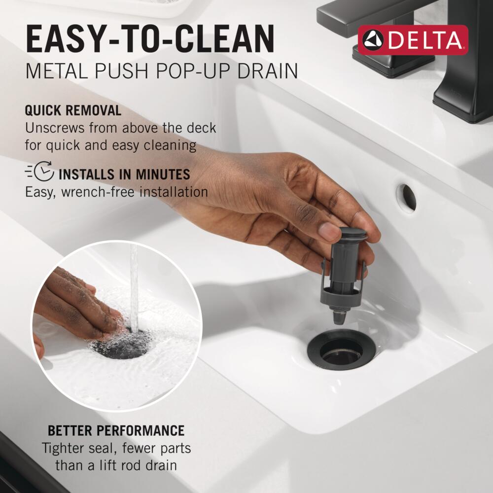 Delta Esato 15897LF-BL Matte Black Bathroom Faucet sale