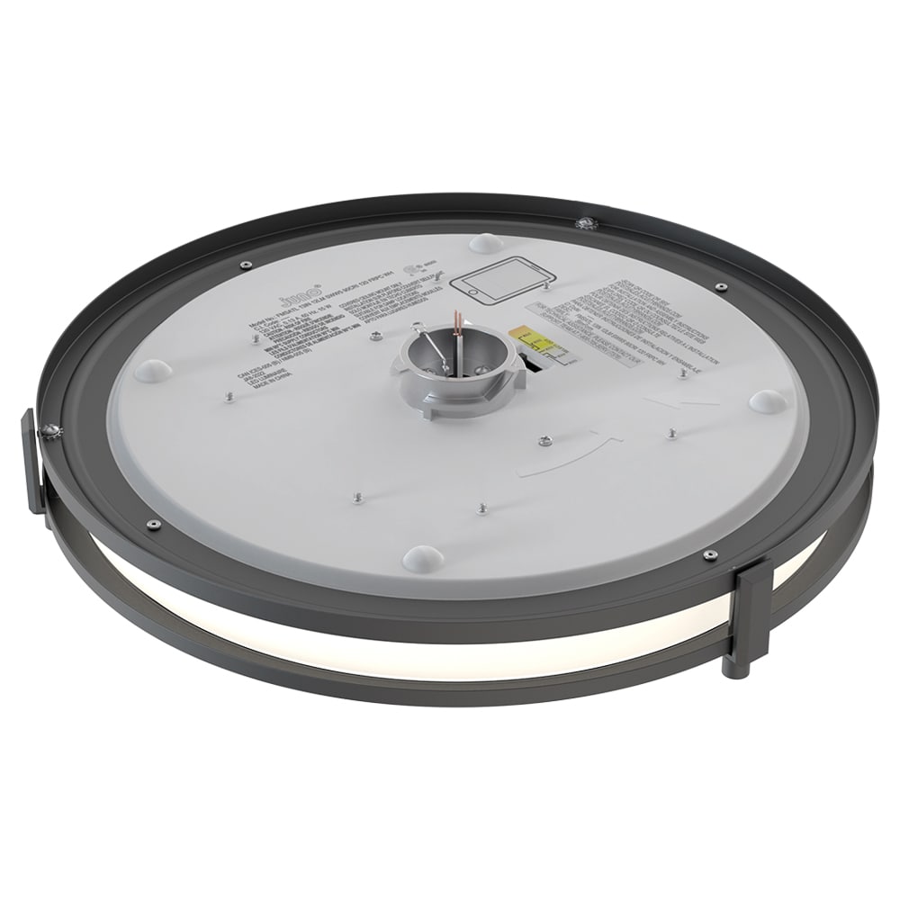 Matte Black Round LED Flush Mount Ceiling Light