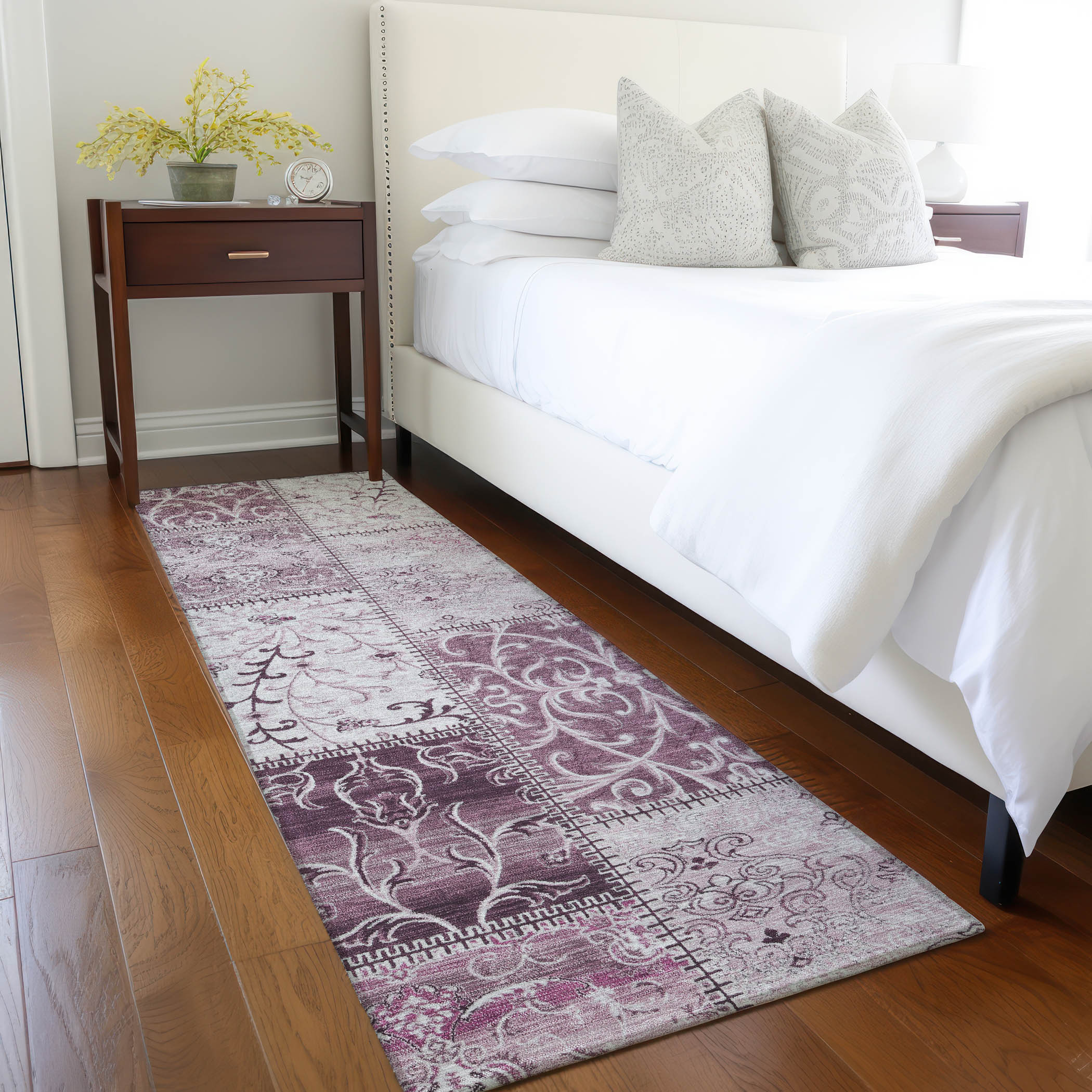 Addison Rugs ACN566BN2X8 Chantille ACN566BN 2 x 7 (ft) Polyester Burgundy Rectangular Indoor/Outdoor Abstract Machine washable Area rug