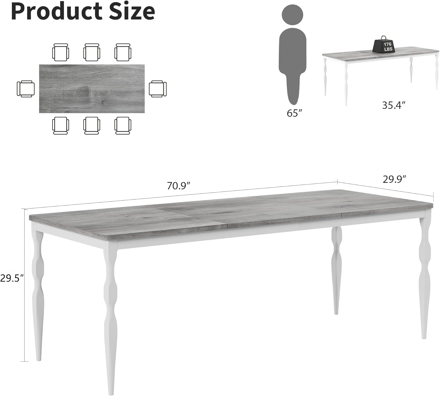 Der Rose LXL-PHK-33NTS98T Dining-Tables - View #2