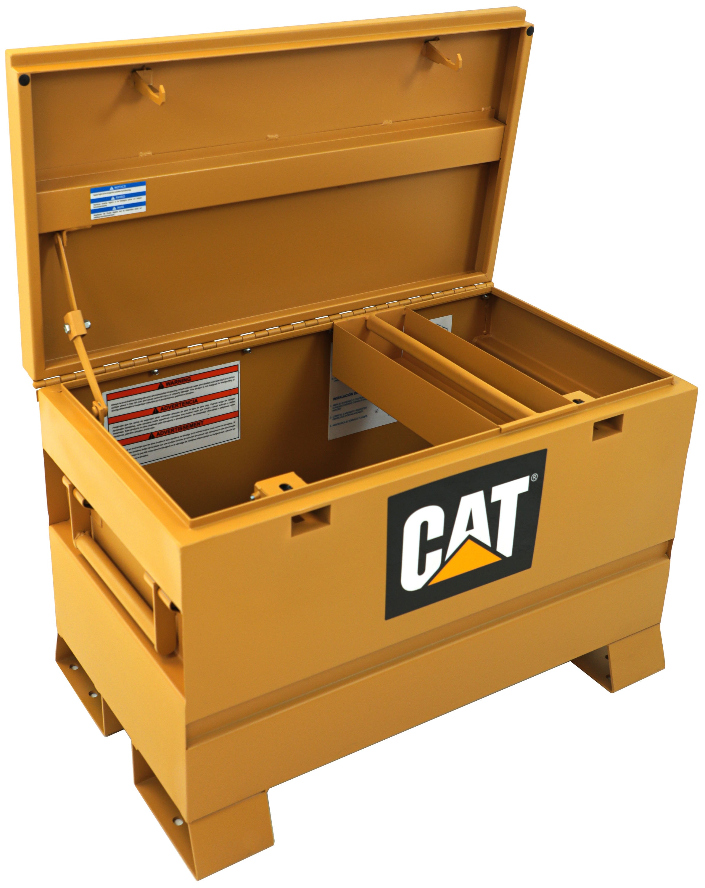 Cat Double Padlocked Jobsite Box 36-in W x 36-in L x 23.75-in H Orange  Steel Jobsite Box