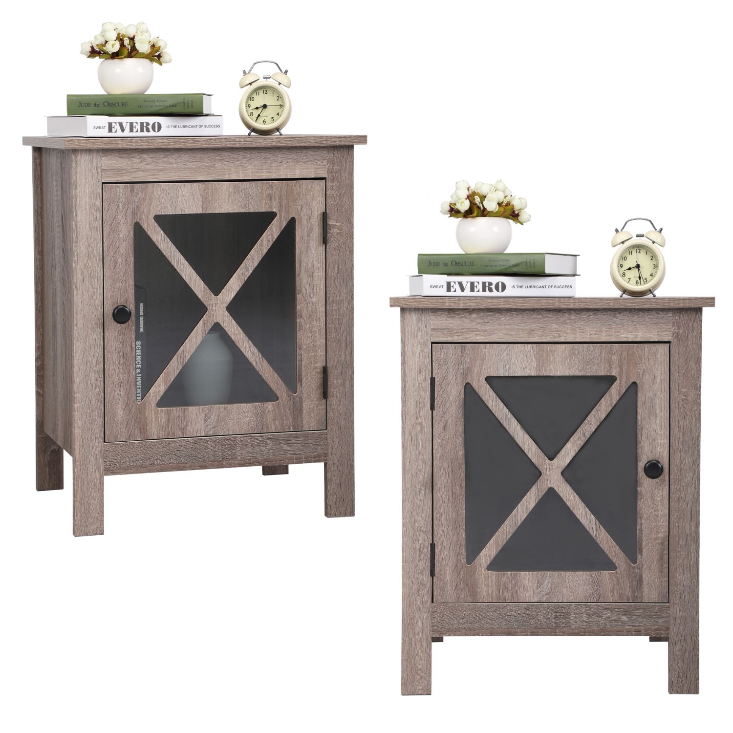 JASMODER W104143611 Gray Nightstand