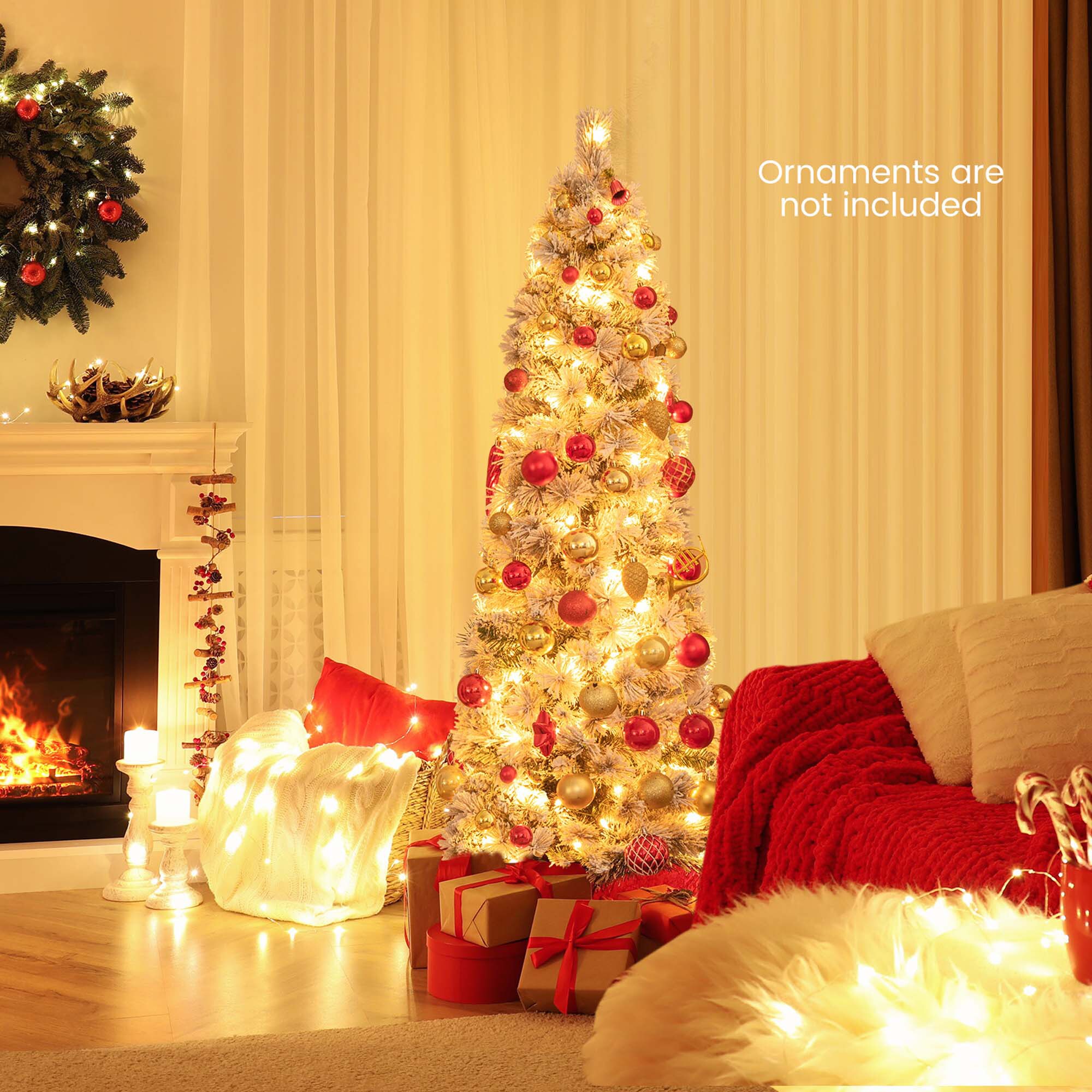 Costway LWS00780 Artificial-Christmas-Trees - View #9