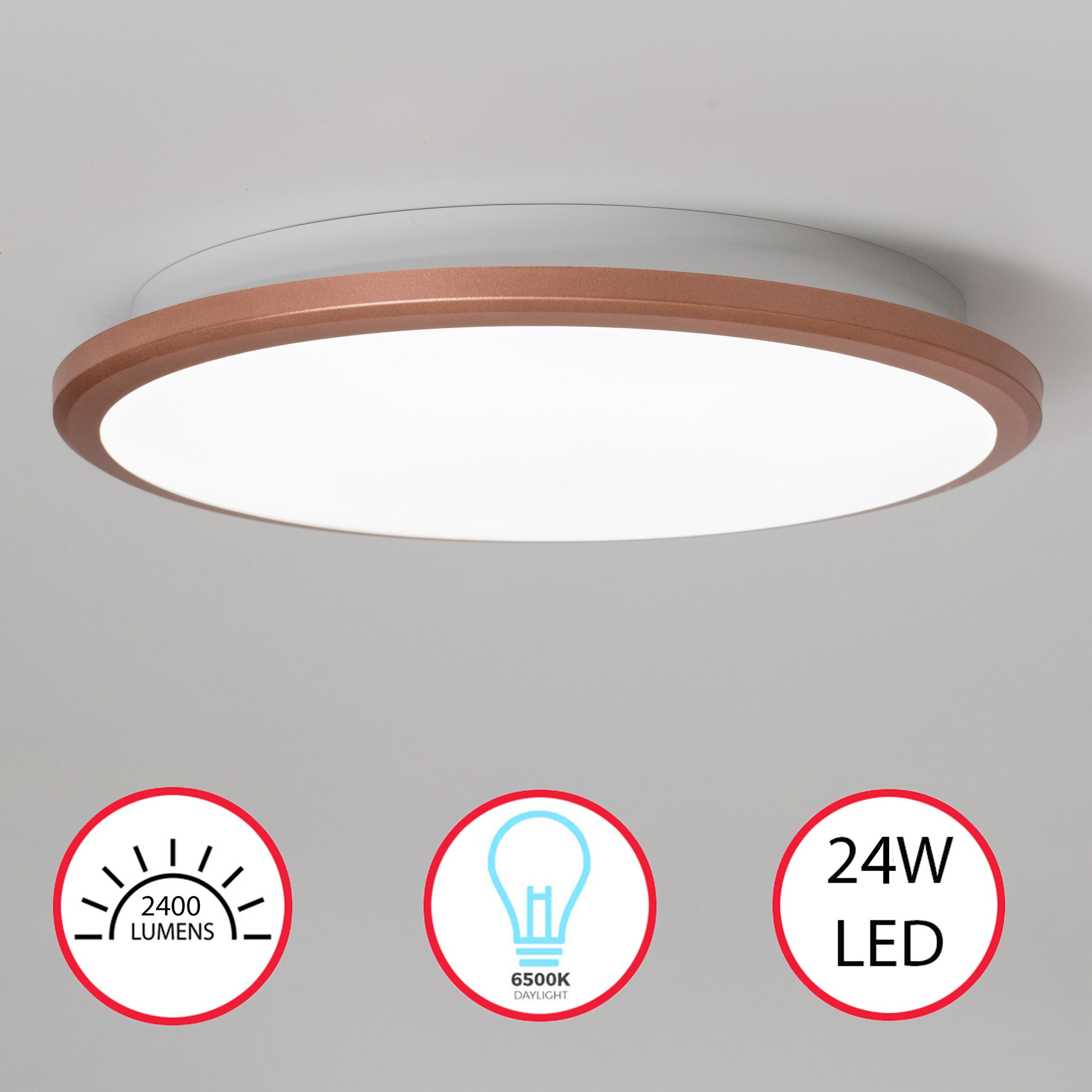 Quickway Imports QI004034.M.GDPK 24-Watt EQ Single tube Daylight Wedge LED Light Bulb