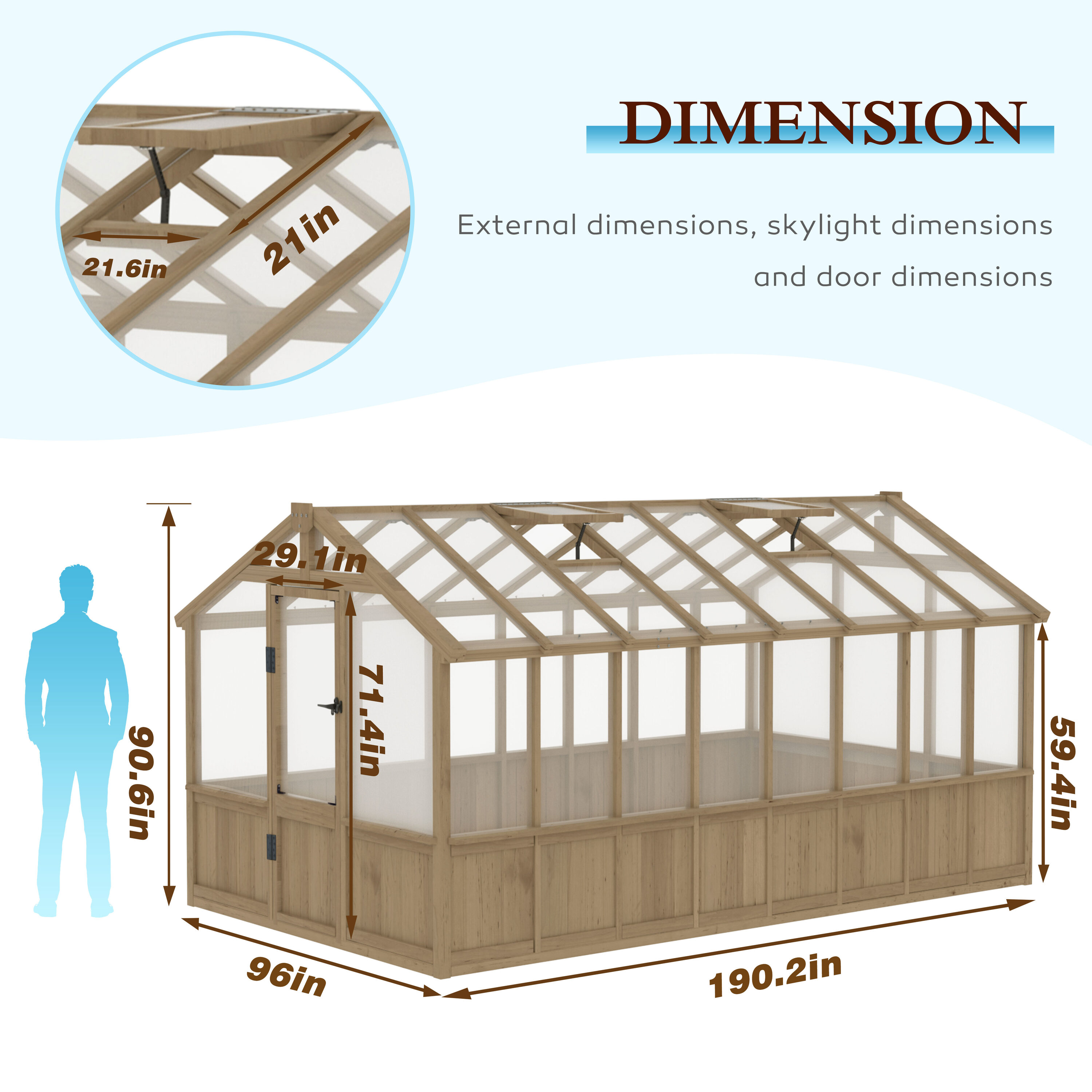 VEIKOUS PG0101-WD-63 greenhouses - View #10