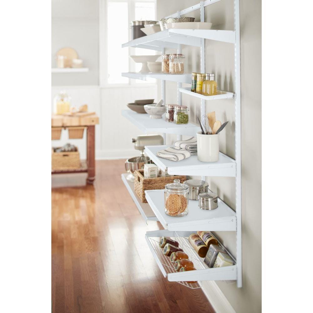 FastTrack 12 in x 8 ft White Linen Shelf by Rubbermaid at Fleet Farm