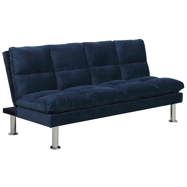 Dark Blue Polyester Sofa Bed, Corwin Twin Convertible Sofa