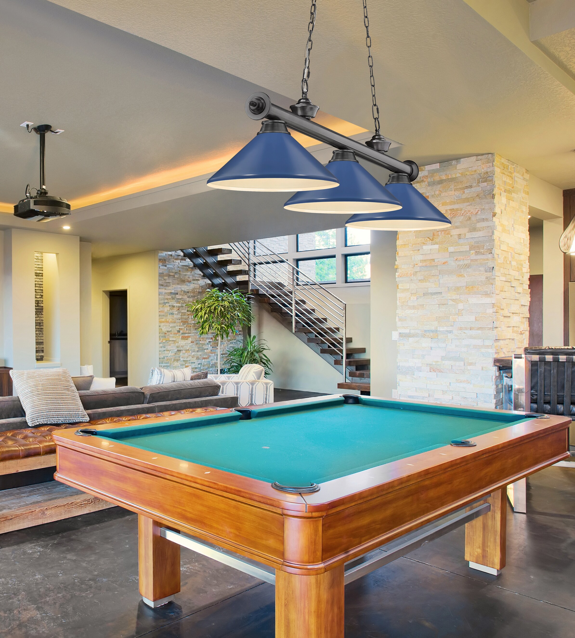 Z-Lite 2306-3BP-MNB Pool-Table-Lighting - View #7