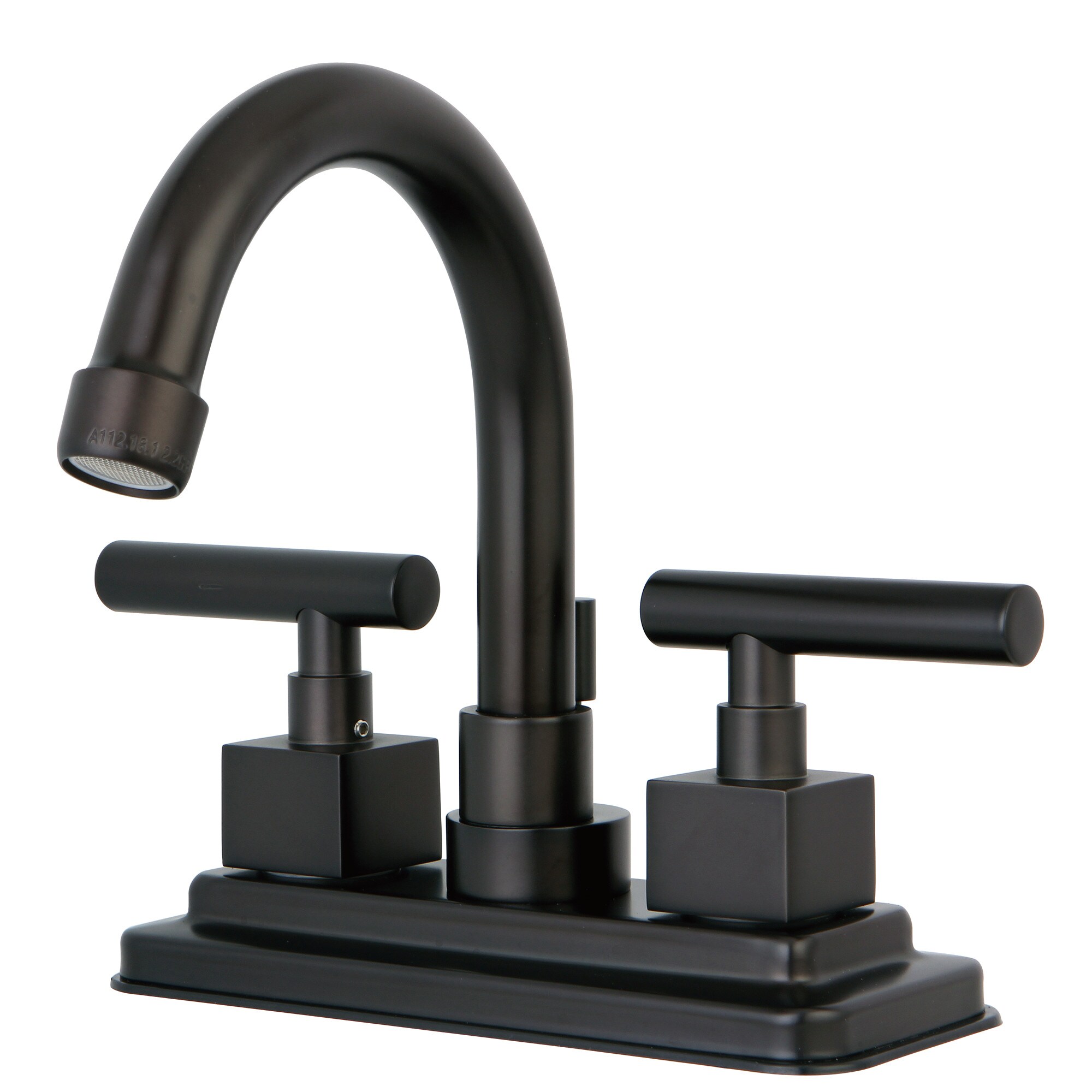 Elements of Design ES8665CQL Claremont Oil-Rubbed Bronze 4-in centerset 2-Handle Bathroom Sink Faucet with Drain