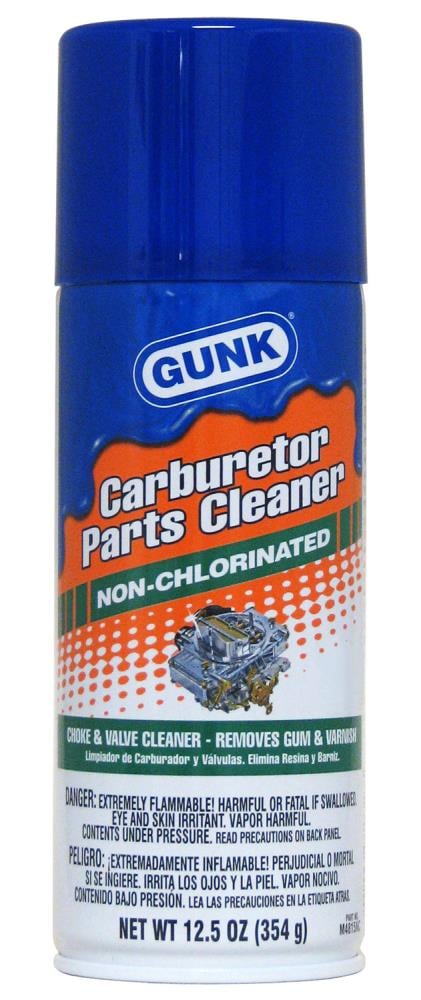 GUNK Carburetor Parts Cleaner Non-Chlorinated - Powerful Solvent Blend,  Removes Dirt, Varnish, Gum & Sludge - Ideal for Gasoline Engines - 8oz in  the Car Additives & Fluids department at