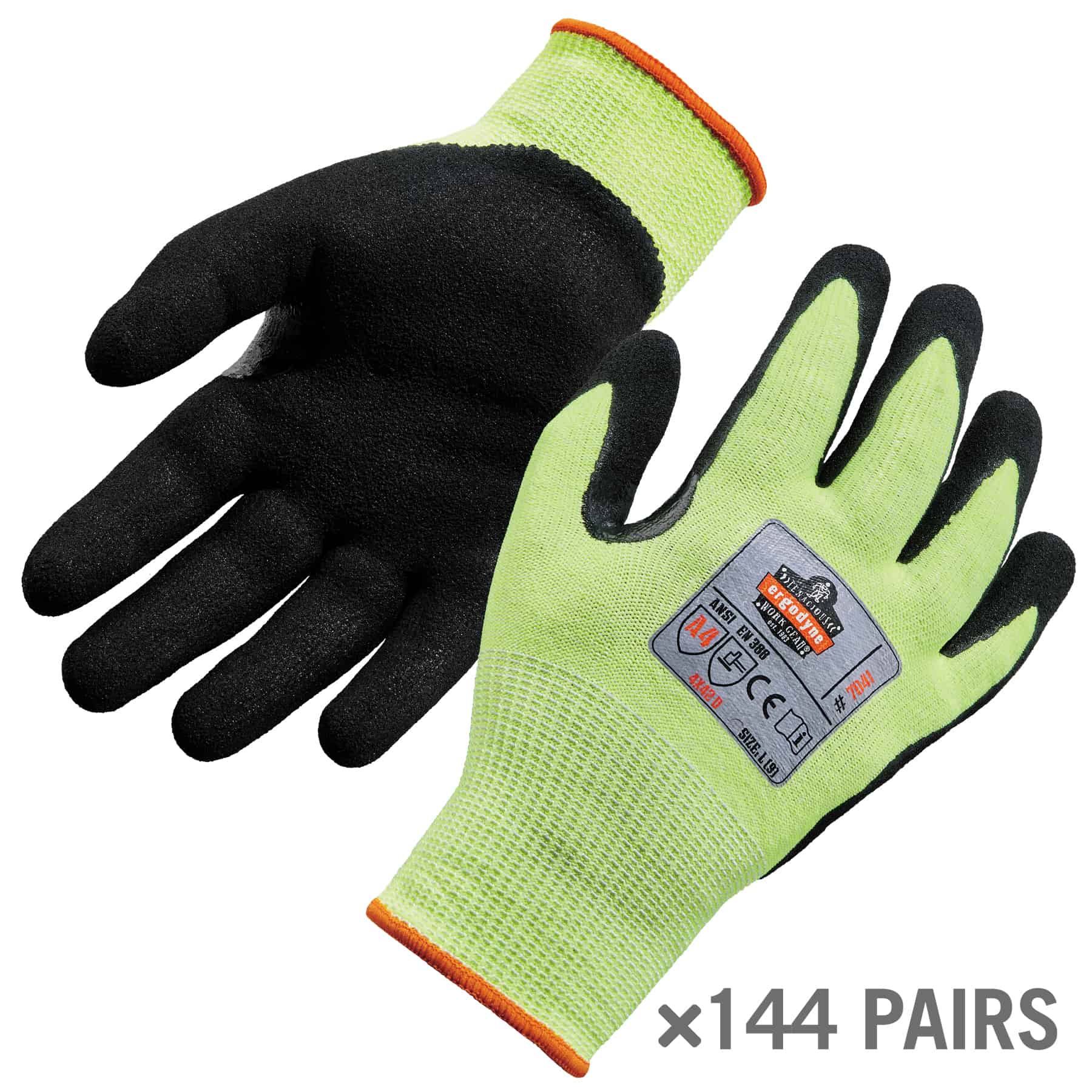 Ironclad Box Handler Gloves, Black, Large, Pair -IRNBHG04L