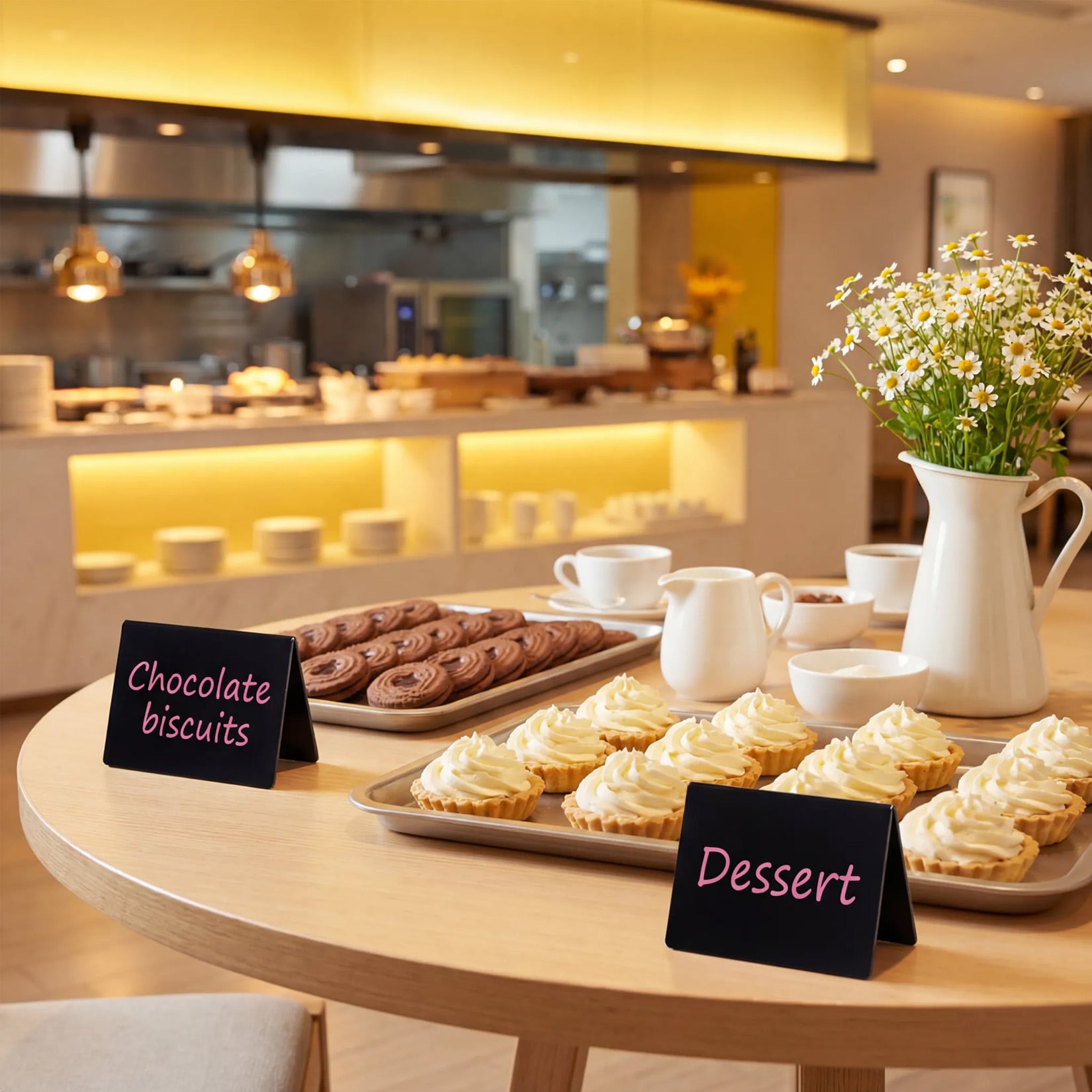 Garvee 20 Pack Mini Chalkboard Signs Reusable Acrylic Table Tent Food ...
