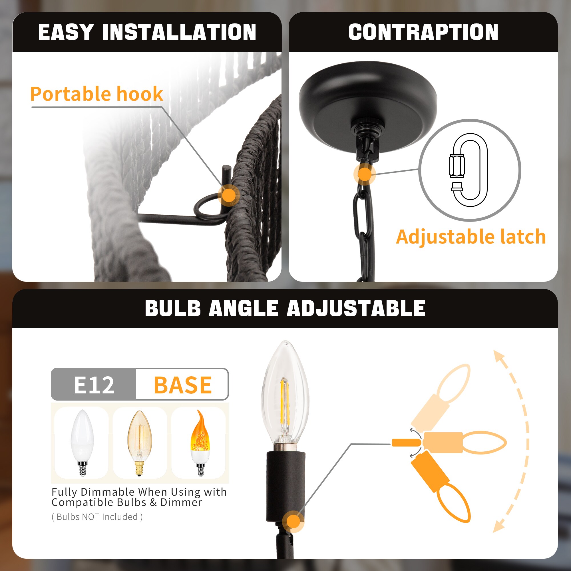 YANSUN LA-ZX02101FBL-1A Pendant-Lights - View #4