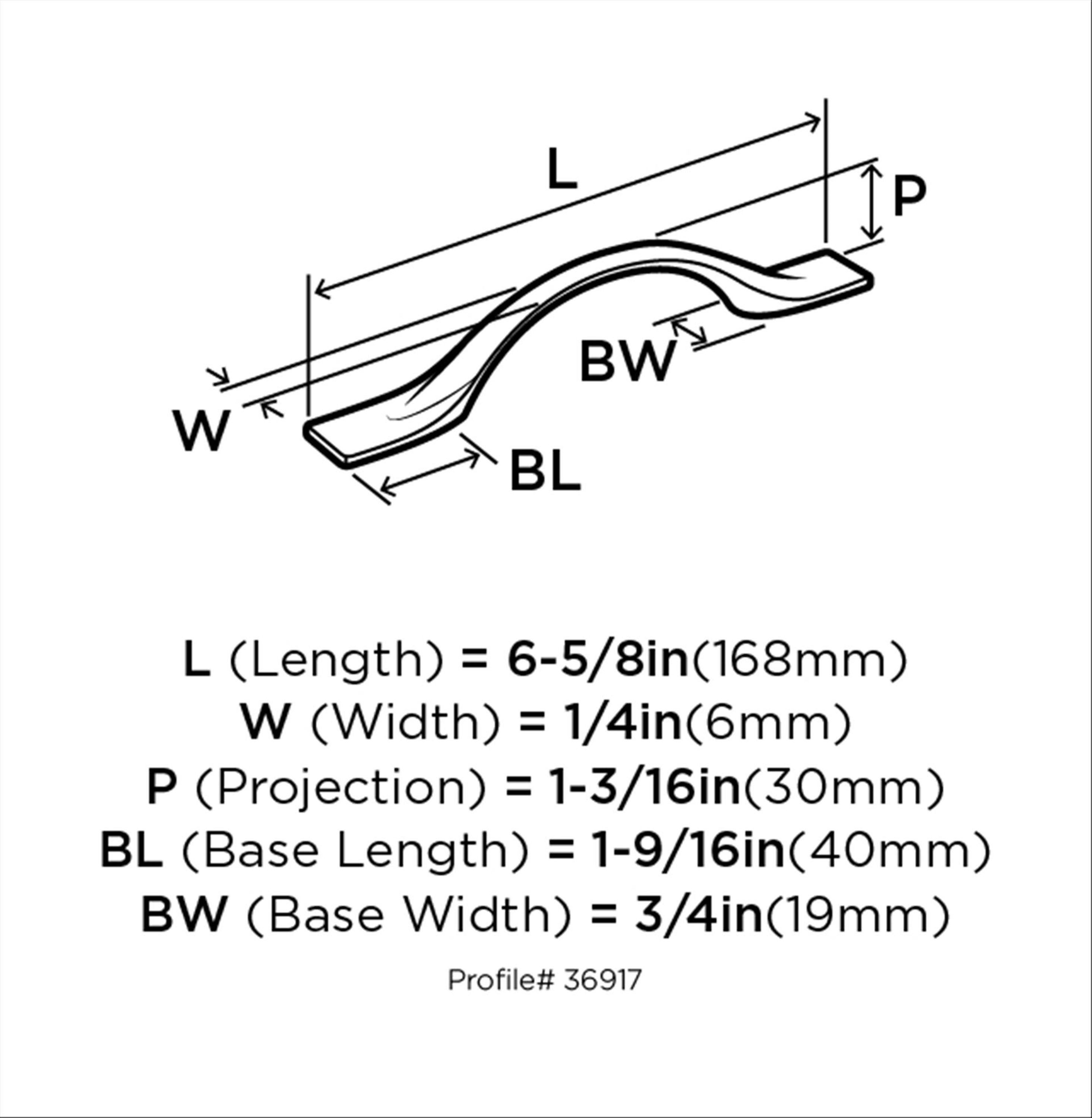 Amerock BP36917CZ Cabinet-Pulls - View #6