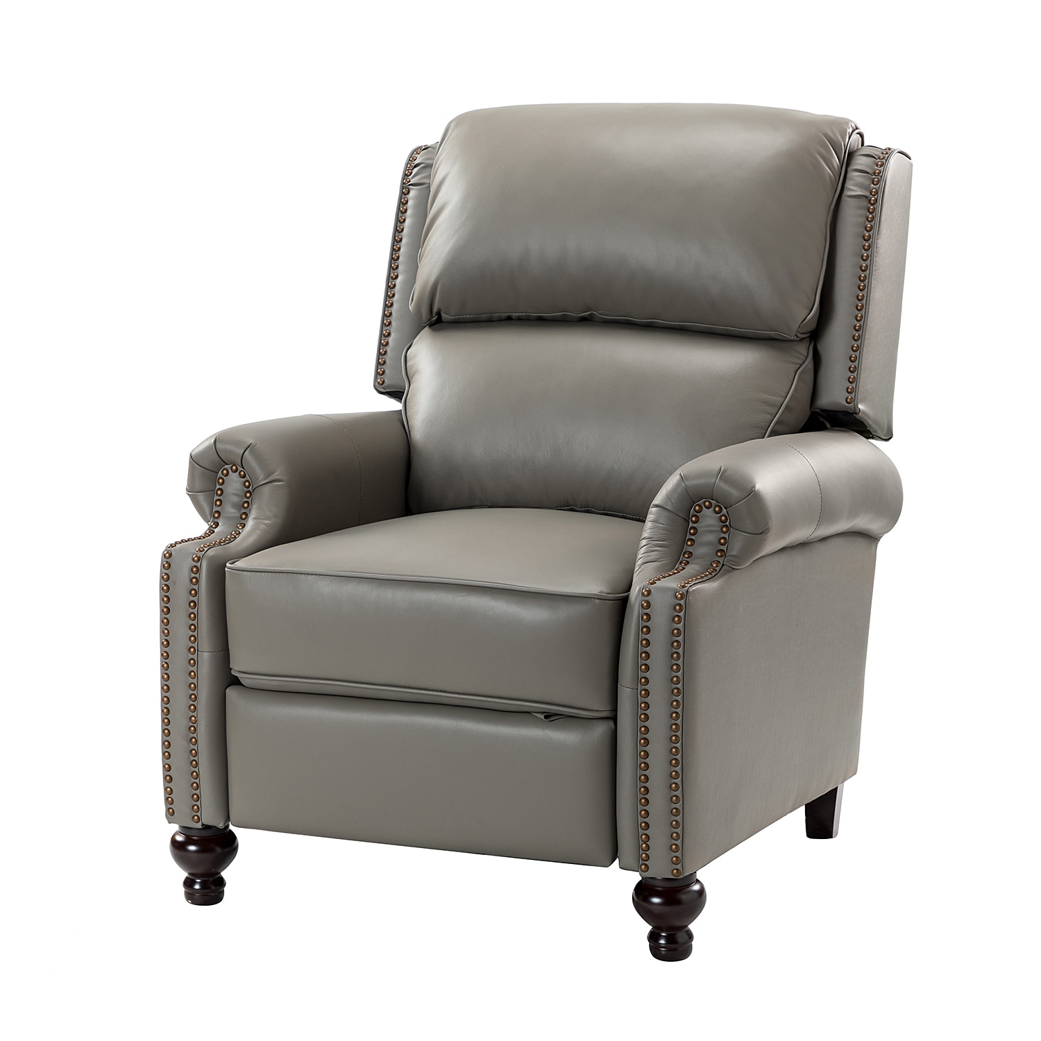 14 Karat Home Camel Leather Upholstered Recliner in the Recliners  department at