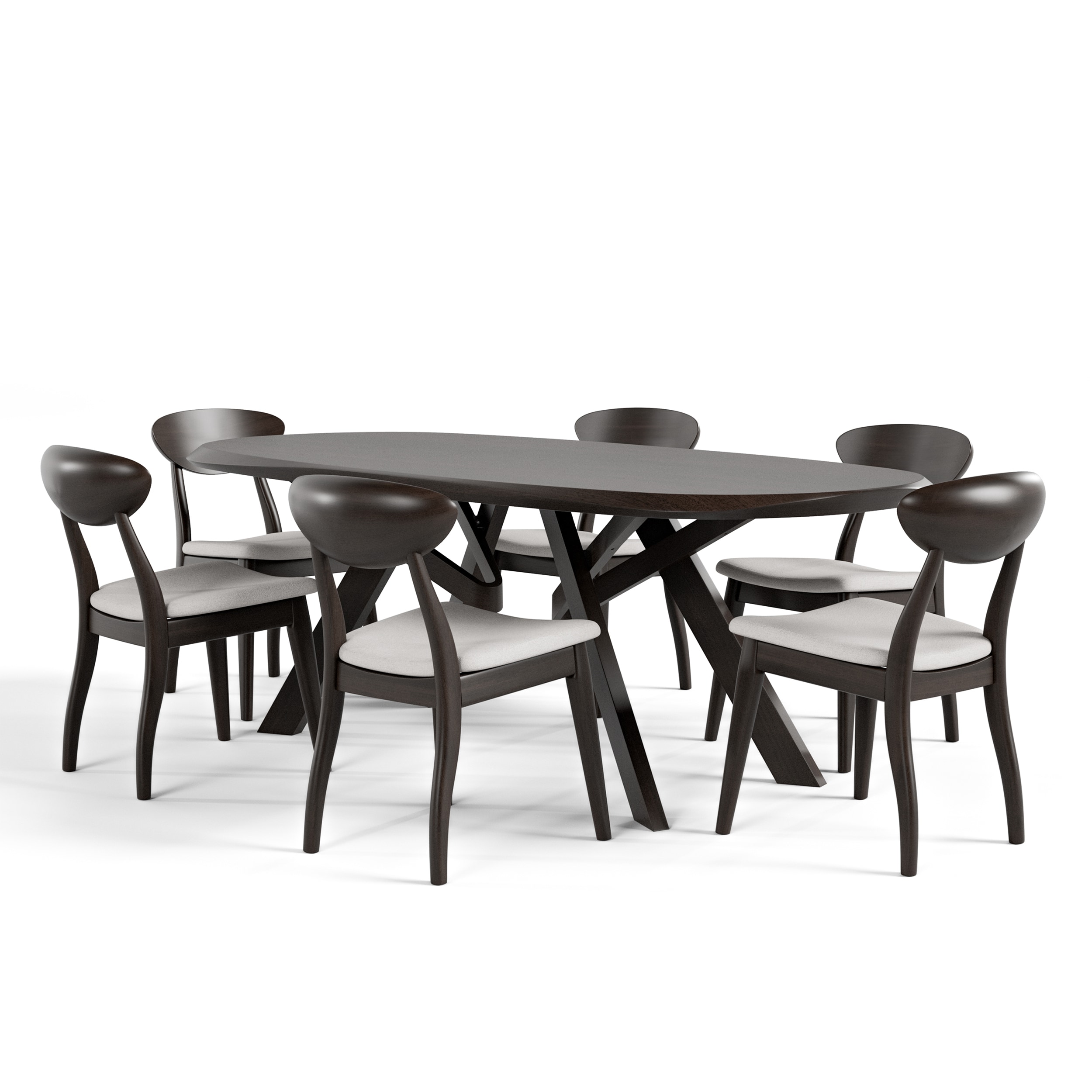 Furniture of America IDF30006BKOT7PC Dining-Sets - View #2