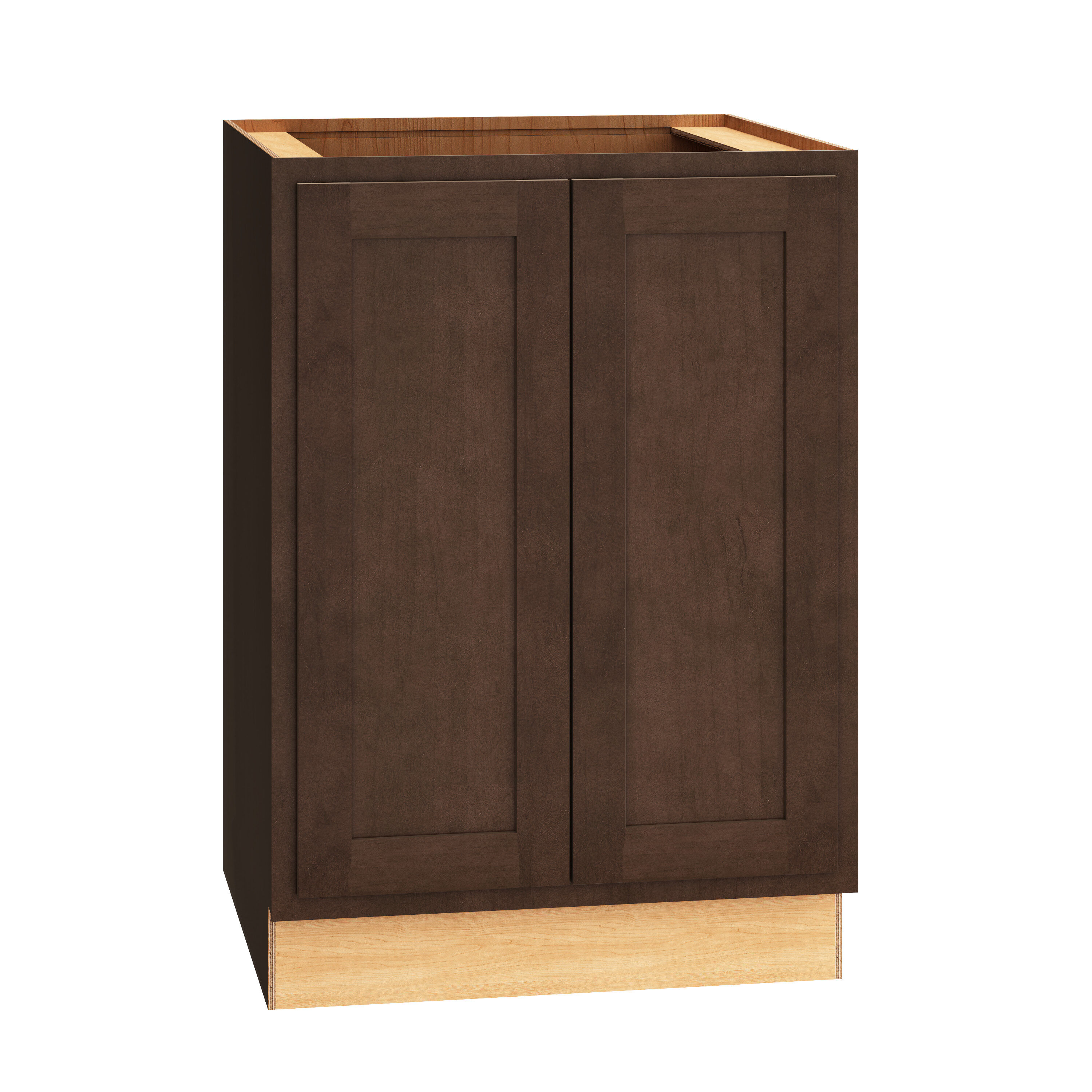 Diamond Express Jamestown 24-in W x 34.5-in H x 24-in D Thatch Partial Overlay Base Fully Assembled Plywood Cabinet (Flat Panel Shaker Door Style)