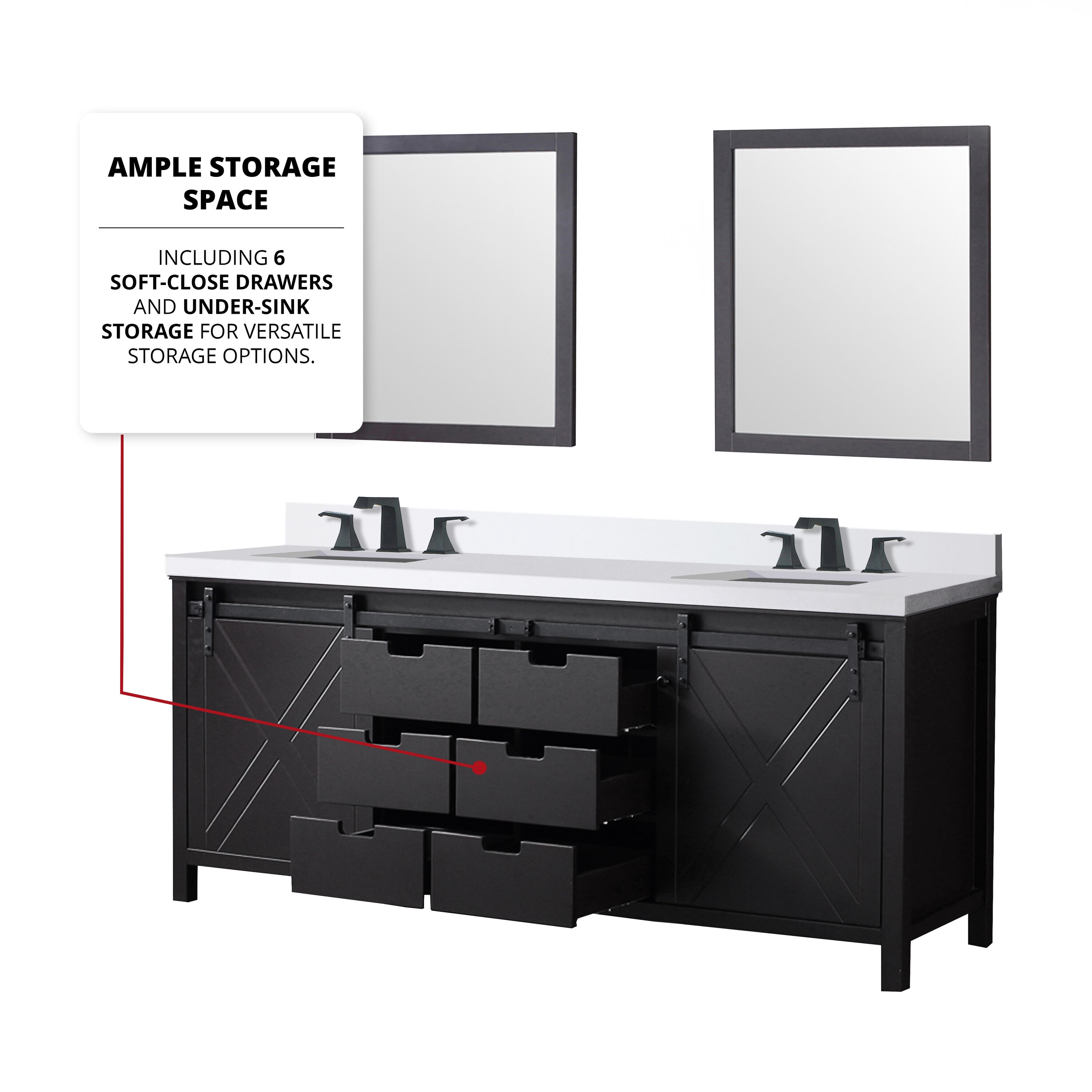 Lexora LVM80DC310 Bath-Vanity-Combo - View #7