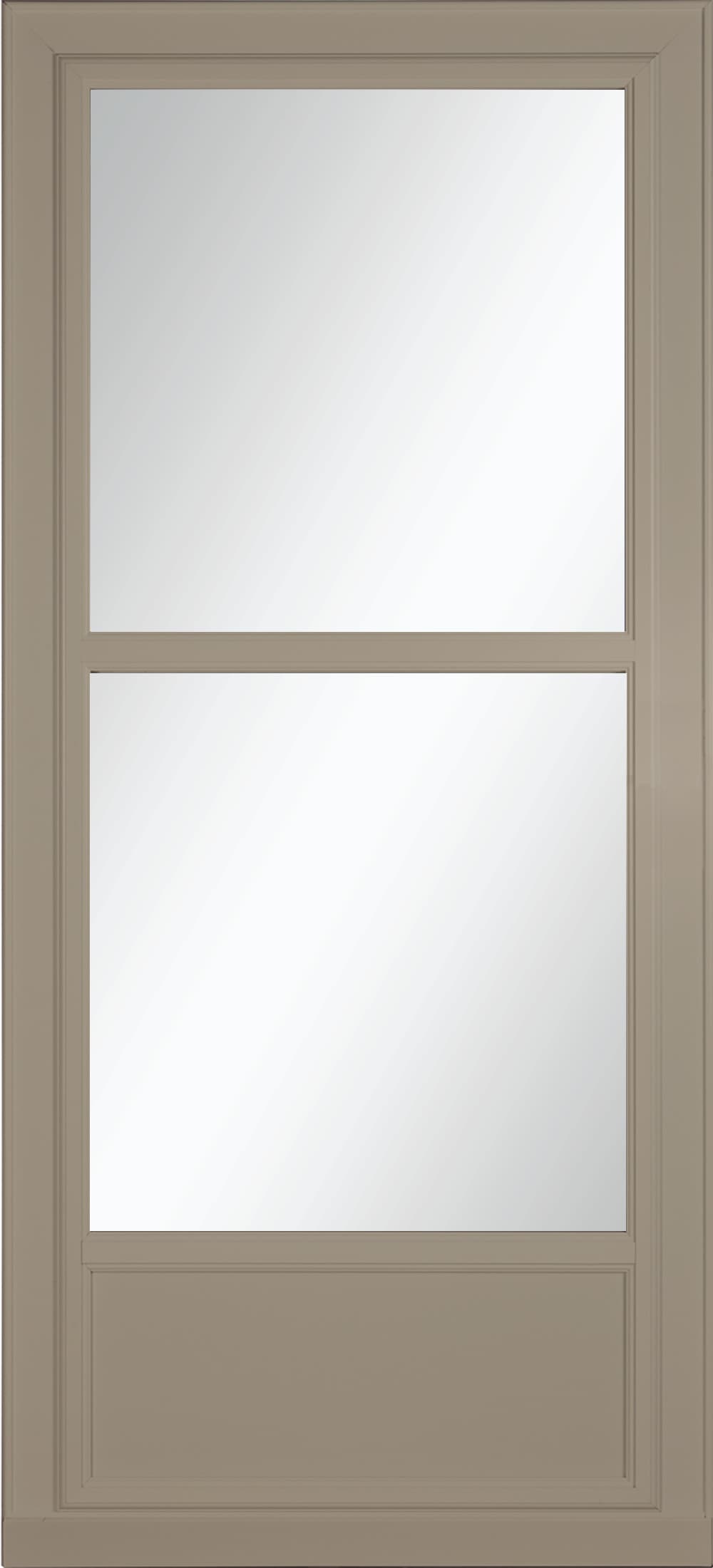 Tradewinds Selection 36-in x 81-in Sandstone Mid-view Retractable Screen Aluminum Storm Door in Brown | - LARSON 14606092