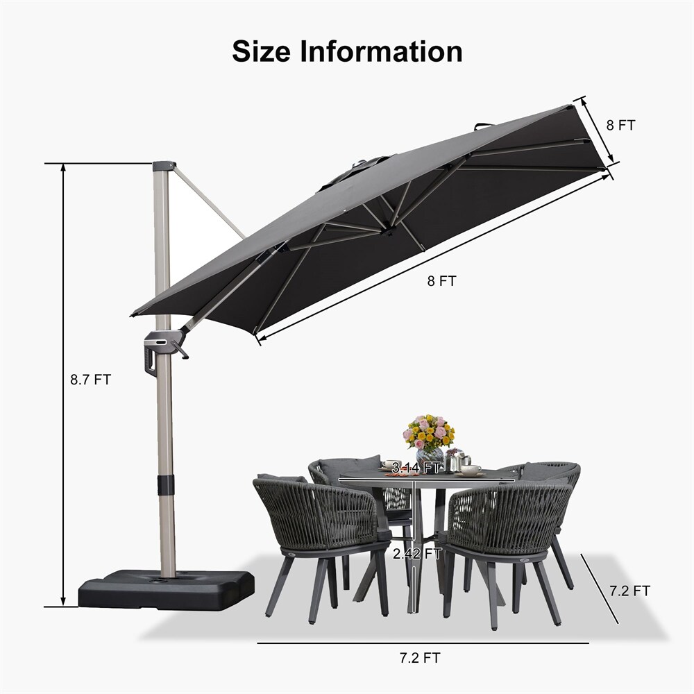 PURPLE LEAF LS01HLRS08-GY Umbrellas-2 - View #7