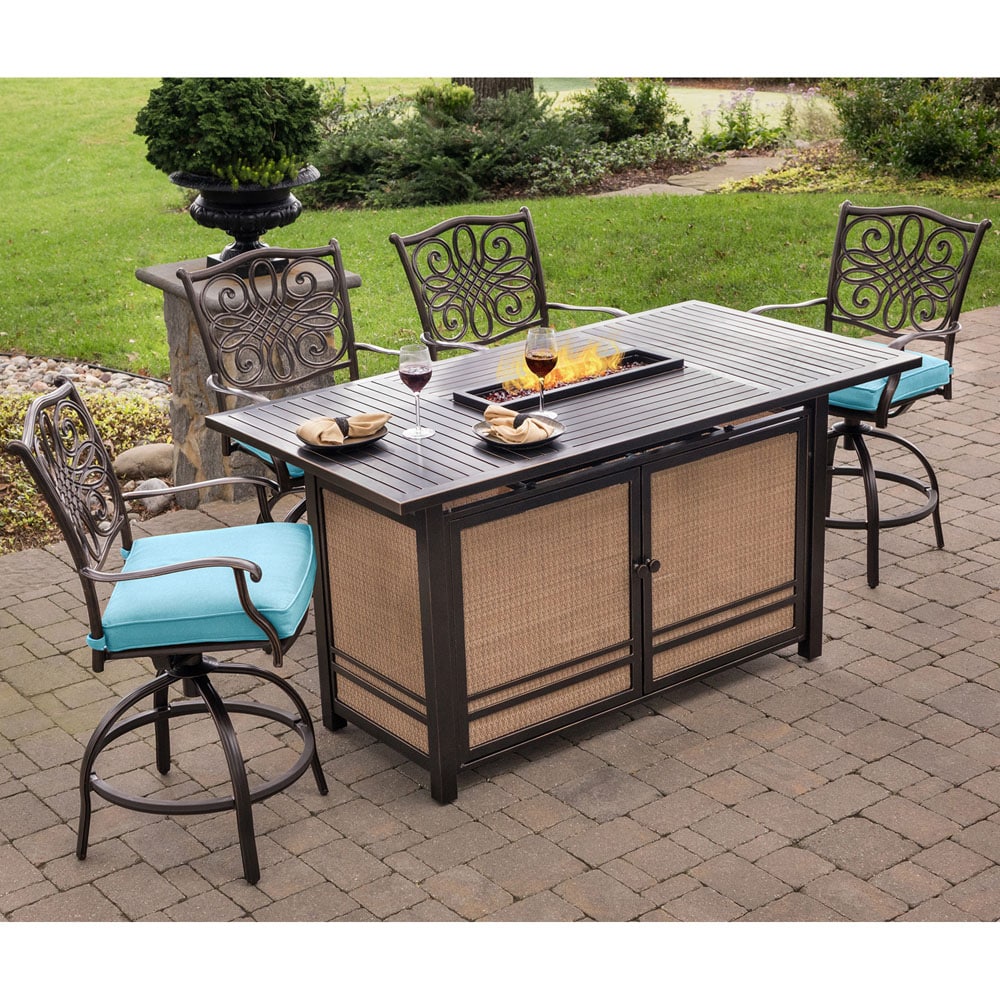 Hanover TRAD5PCFPBR-BLU Patio-Dining-Sets - View #18