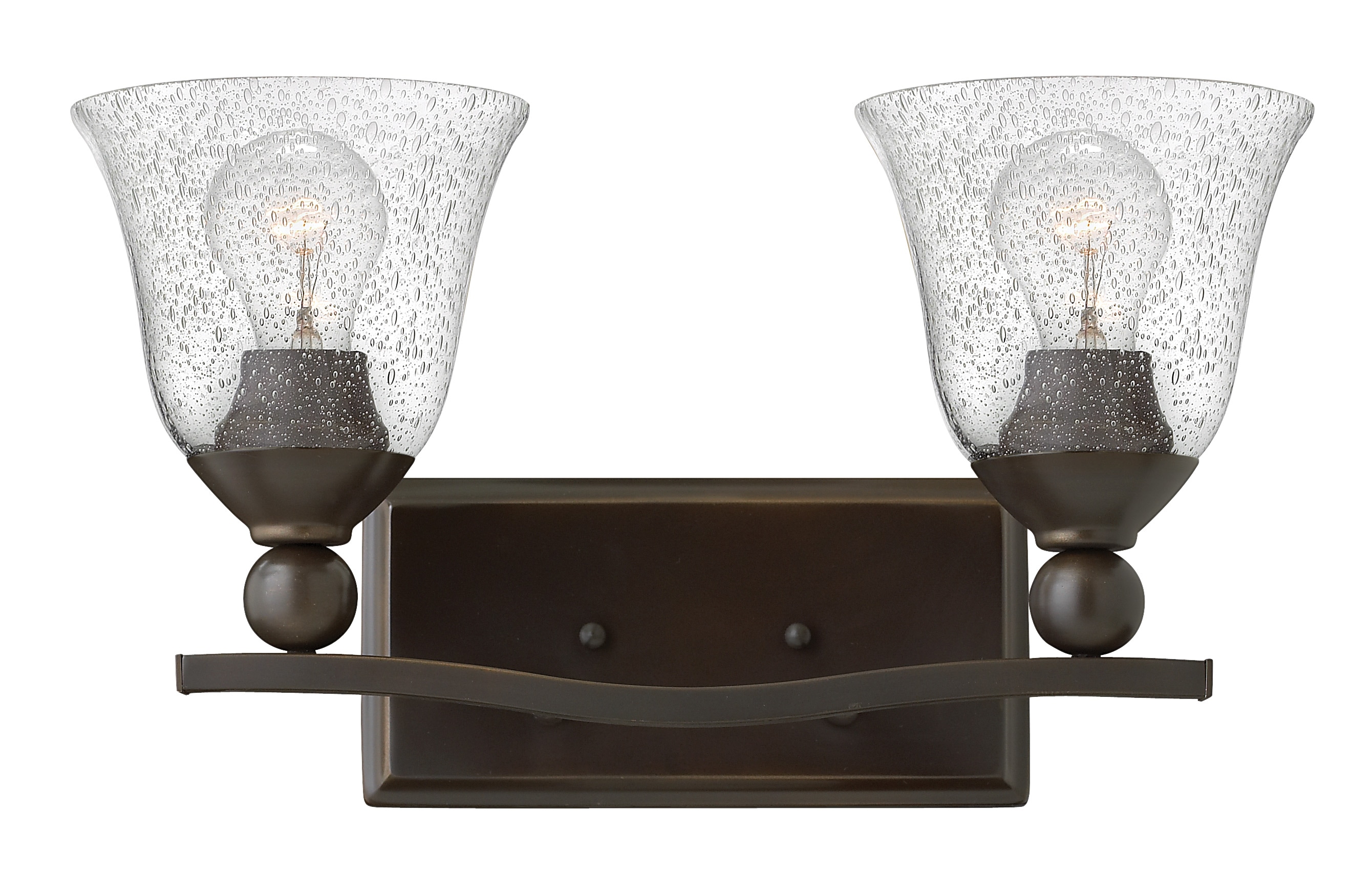 Hinkley 5892OB-CL Bolla 16-in 2 -Light Antique Bronze Transitional Vanity light
