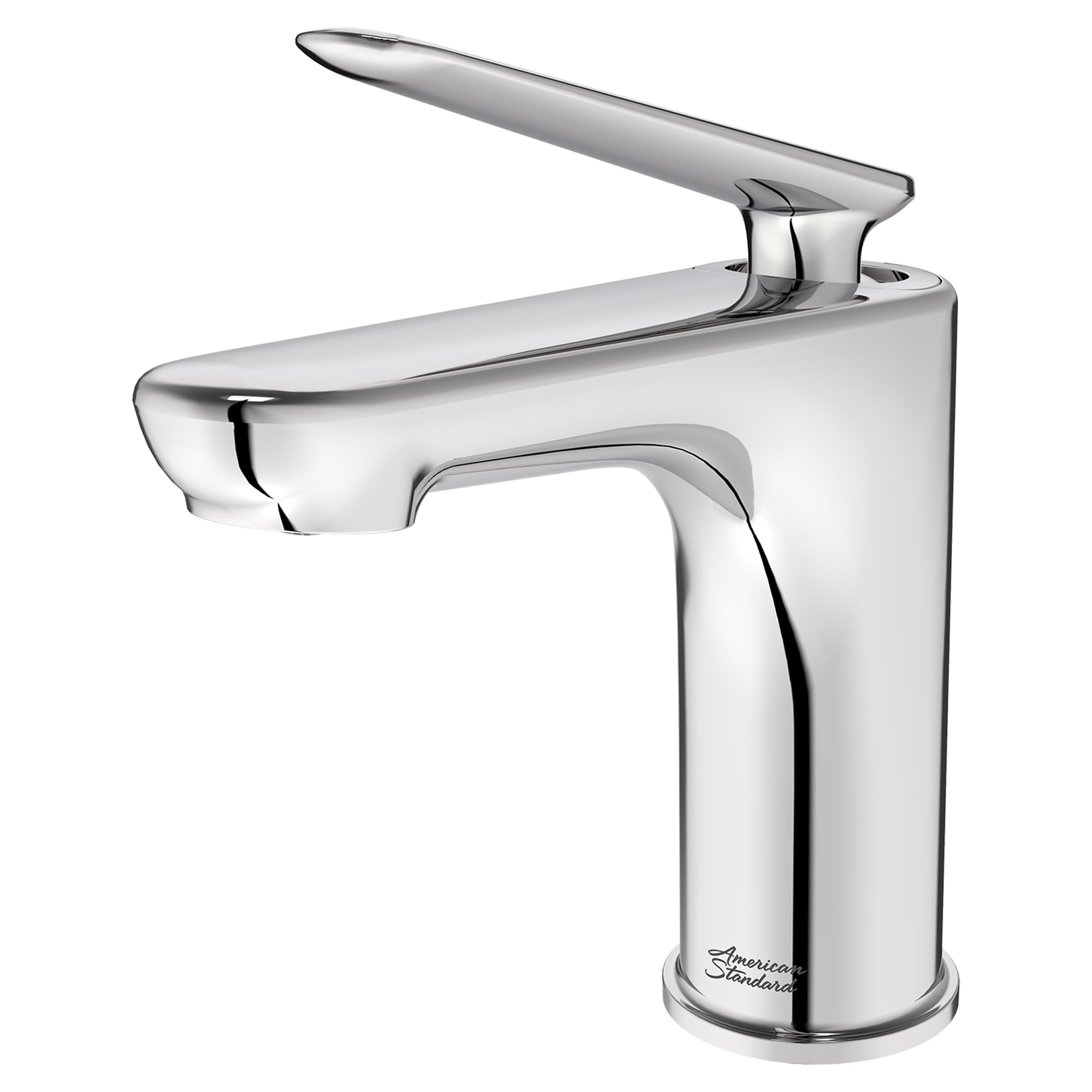 Polished Chrome Single Handle Bathroom Faucet with Lever