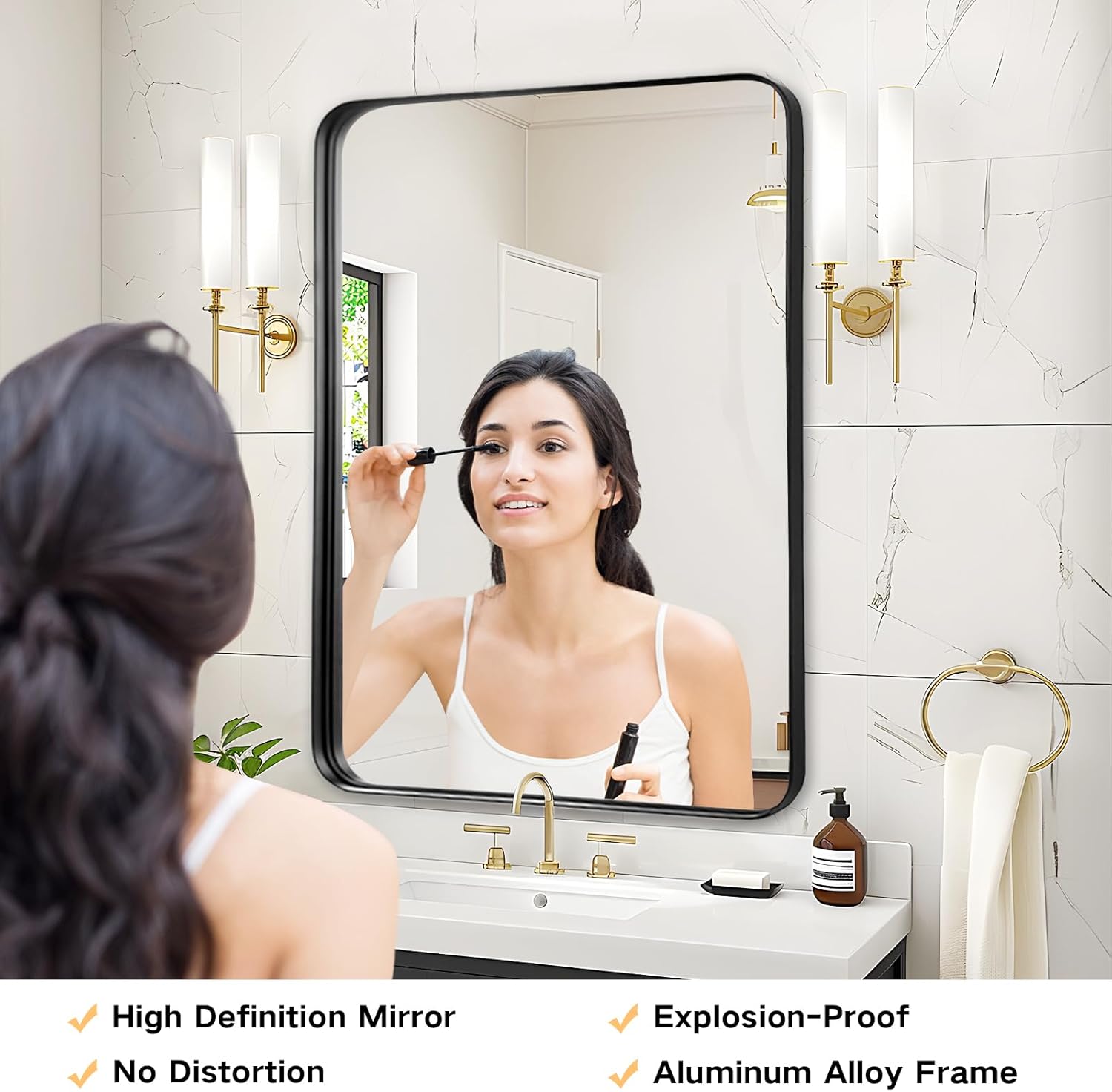 YQP YQP-B12080 Framed-Bath-Mirrors - View #2