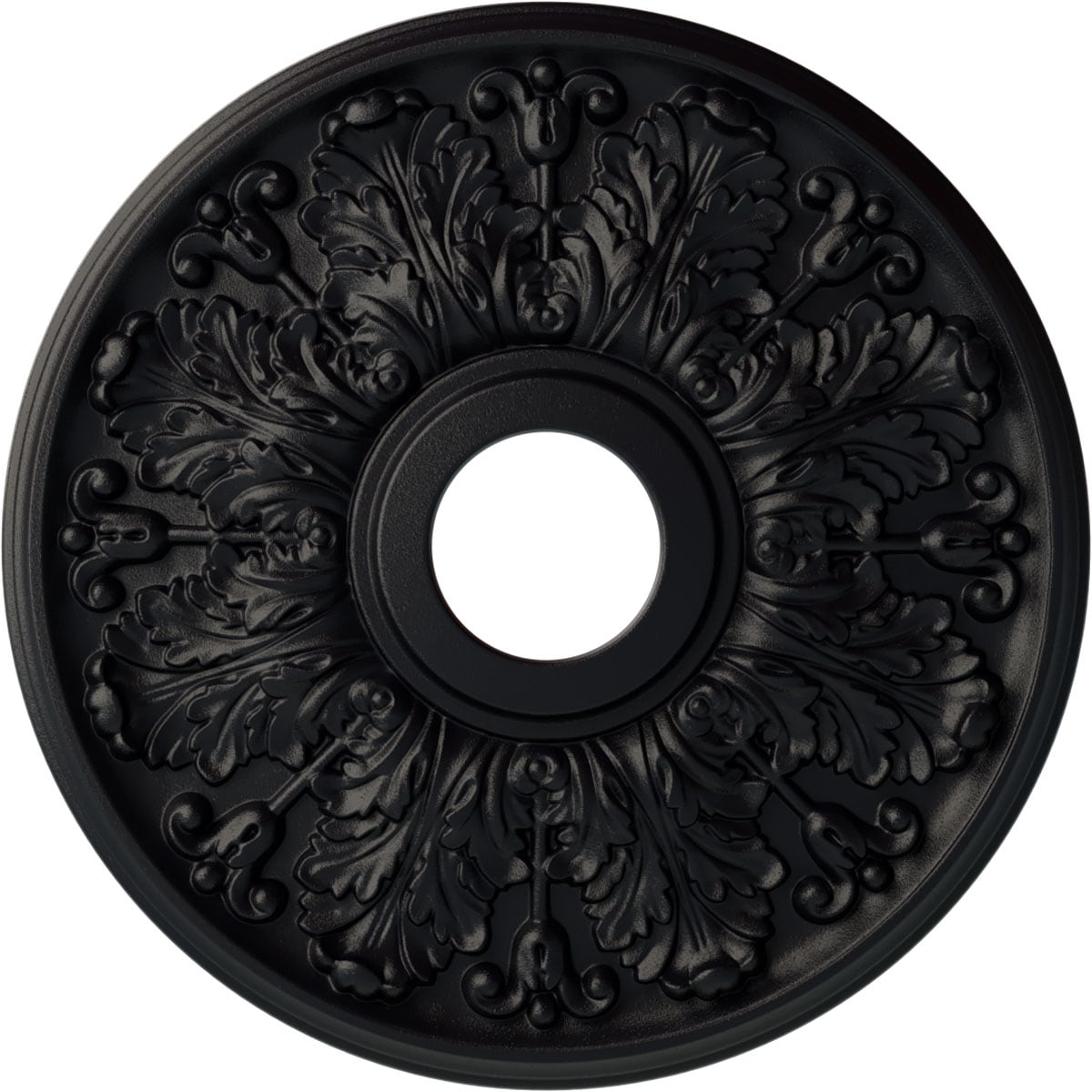 Ekena Millwork CM16APSGS Apollo 16.5-in W x 16.5-in L Painted Steel Gray Polyurethane Whole Ceiling Medallion