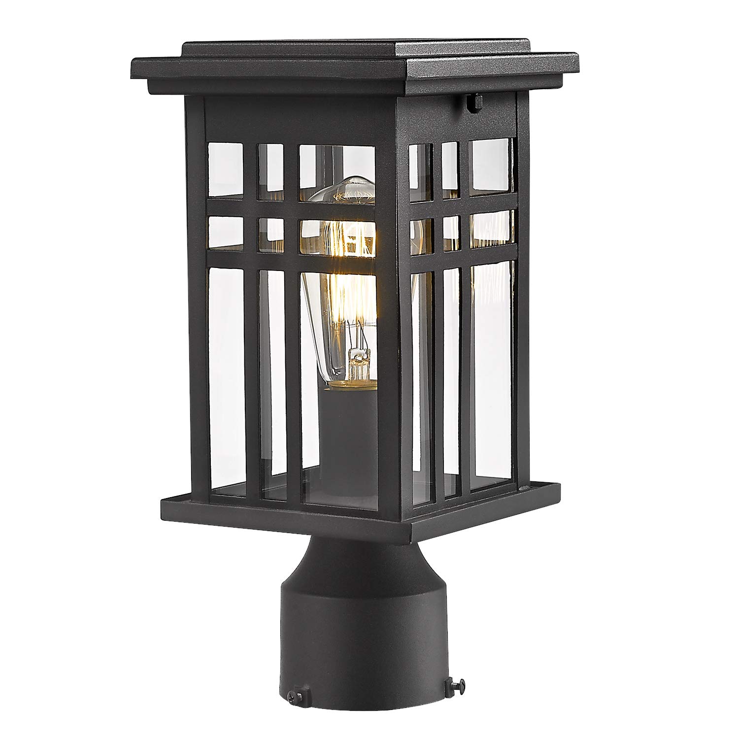 LTMATE LS20068-P BKDM 11-Inches H Black Hardwired LED Pier-mounted light