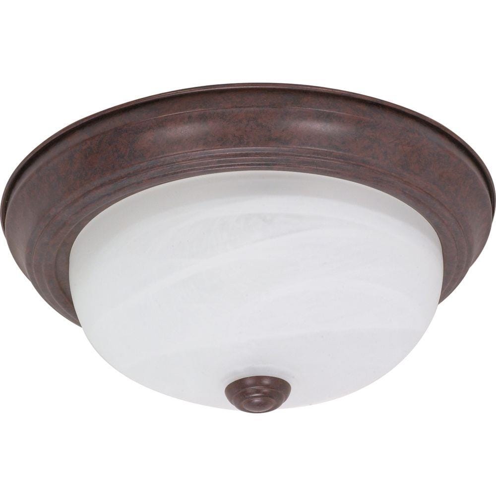  LW-SC528189 2-Light 11.38-in Old Bronze Flush Mount Light