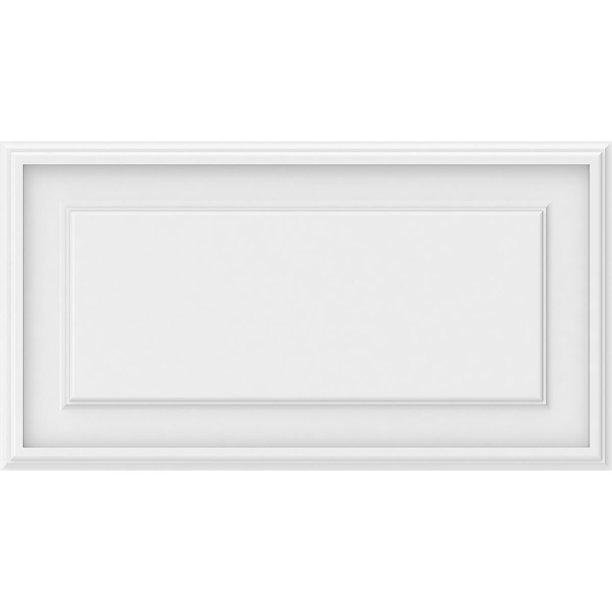 Ekena Millwork 34-in x 26-in Smooth White PVC Fretwork Wall Panel