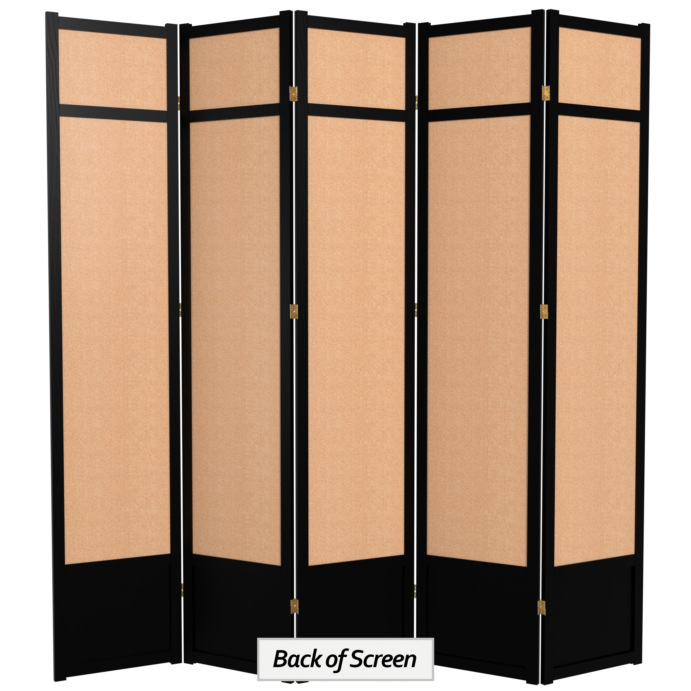 Red Lantern SS-84JUTE-BLK-5P Indoor-Privacy-Screens - View #2