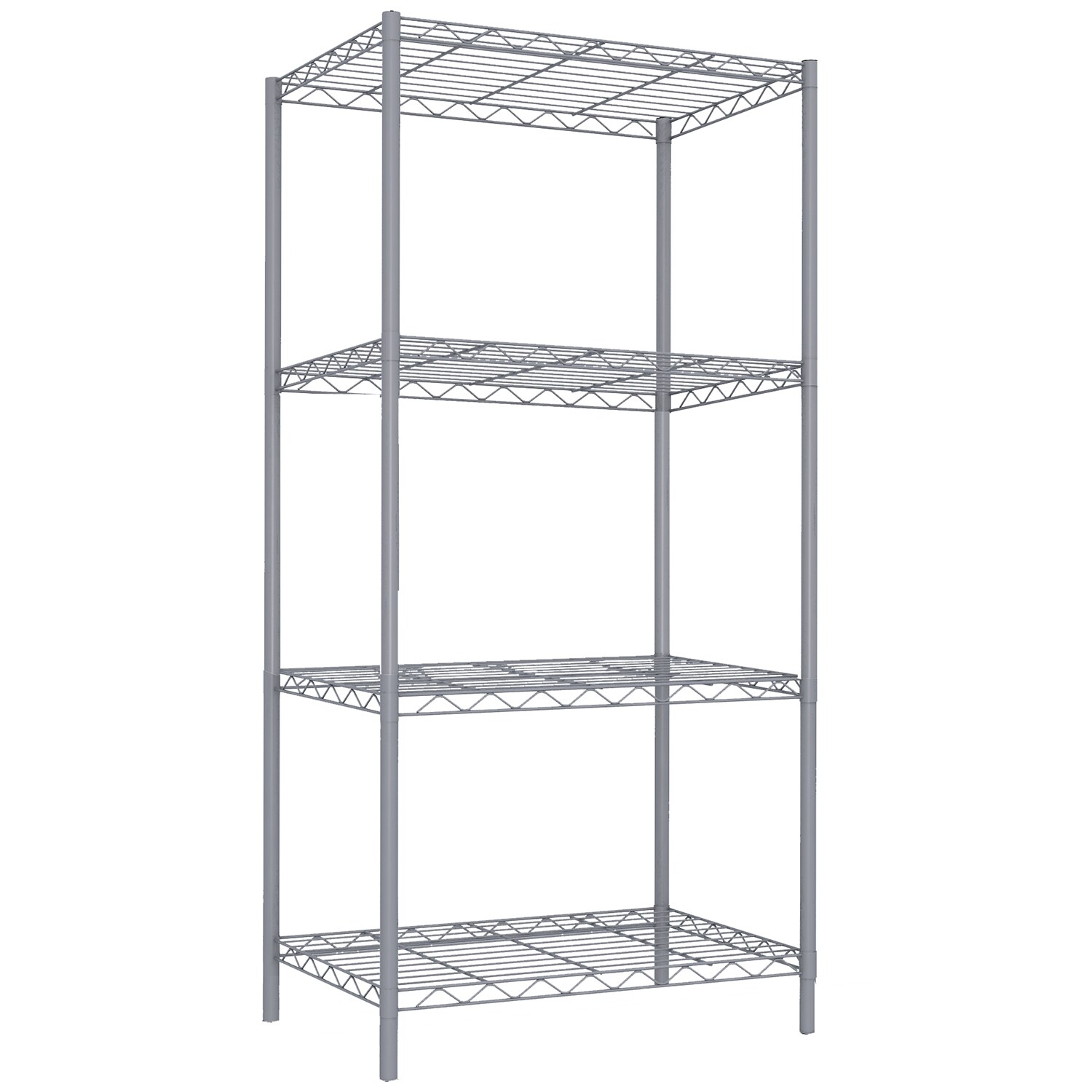Home Basics 2 Tier Multi-Compartment Aluminum Shower Caddy with