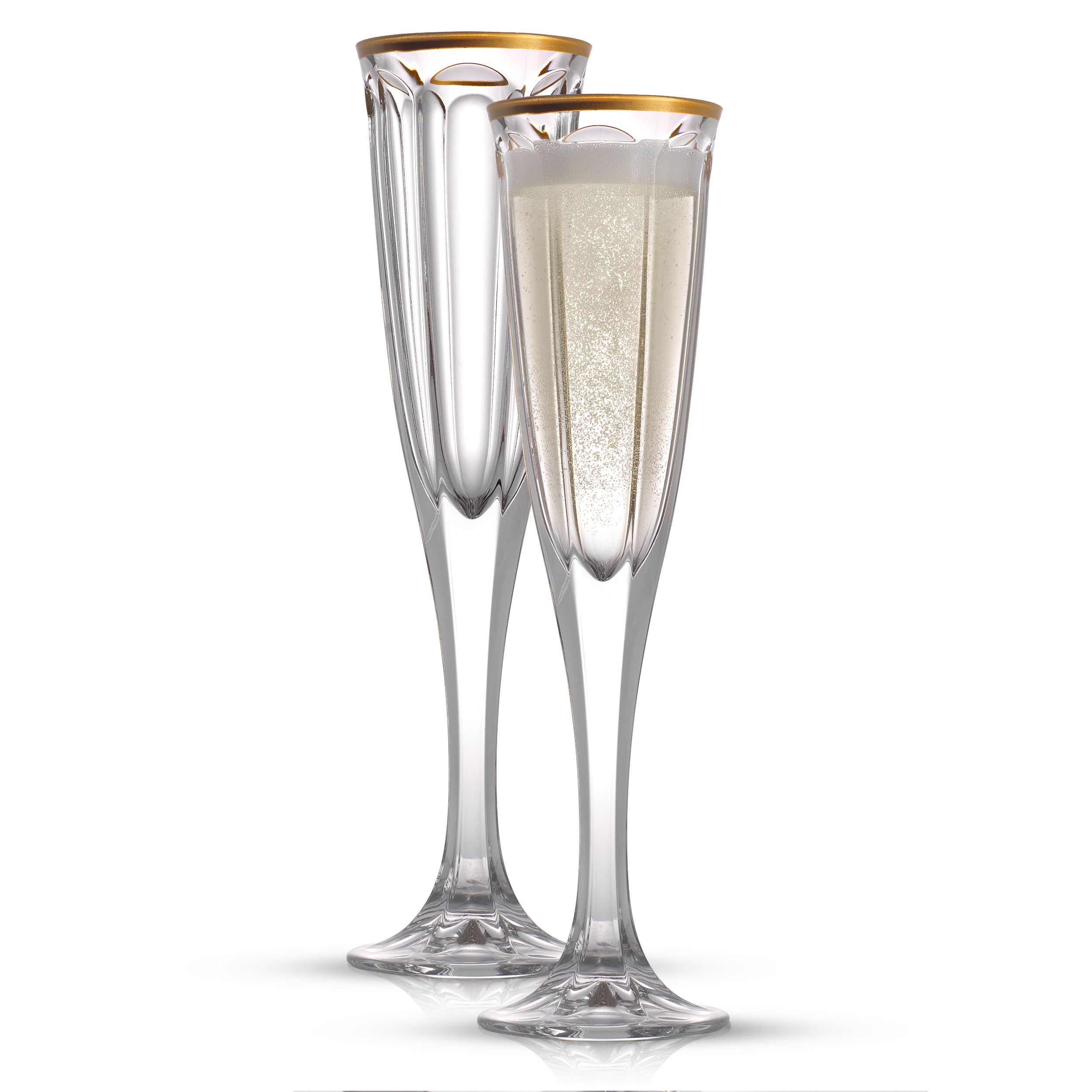 JoyJolt Claire 5.7 oz. Champagne Glasses (Set of 4)