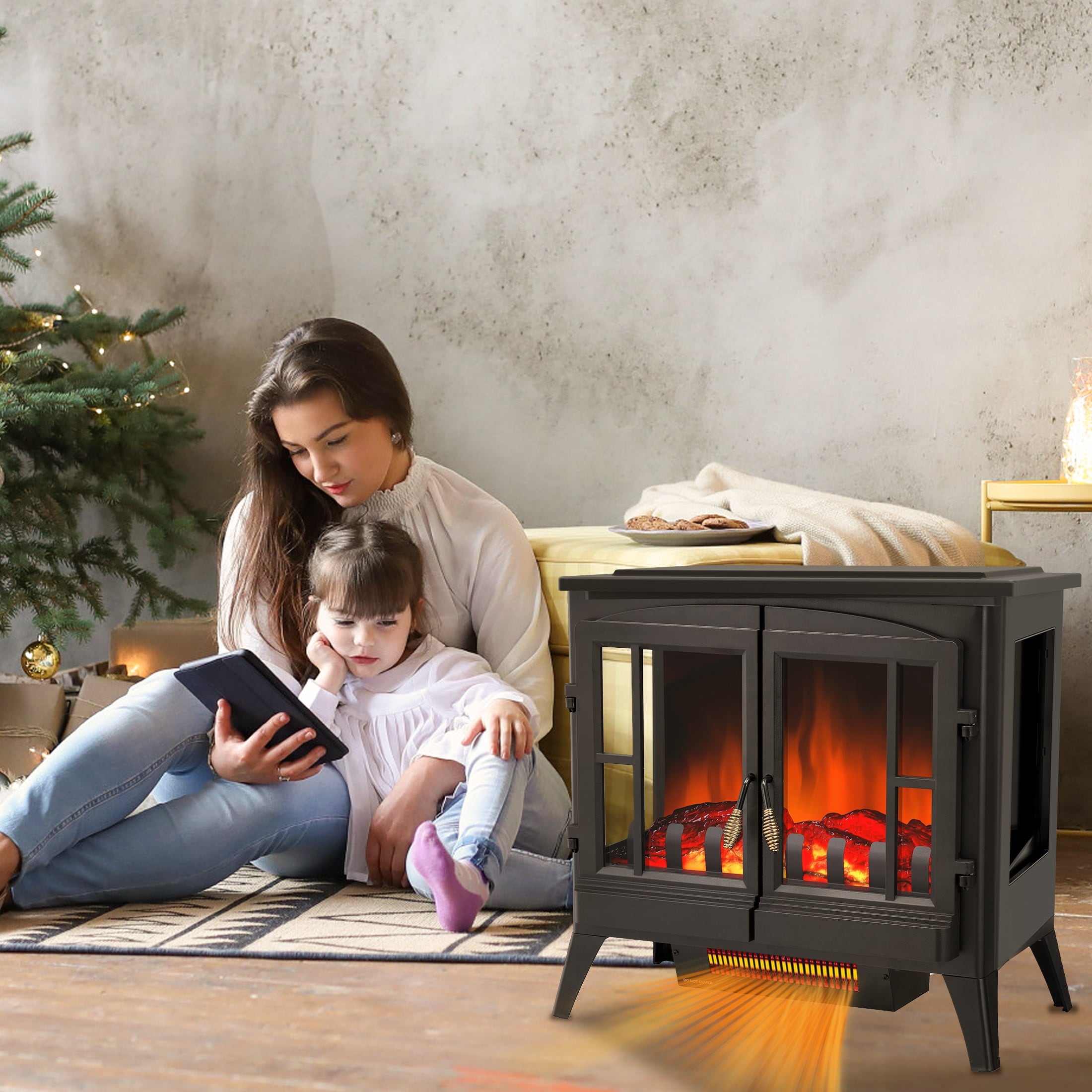 COWSAR S180BP-BLACK Electric-Fireplaces - View #12